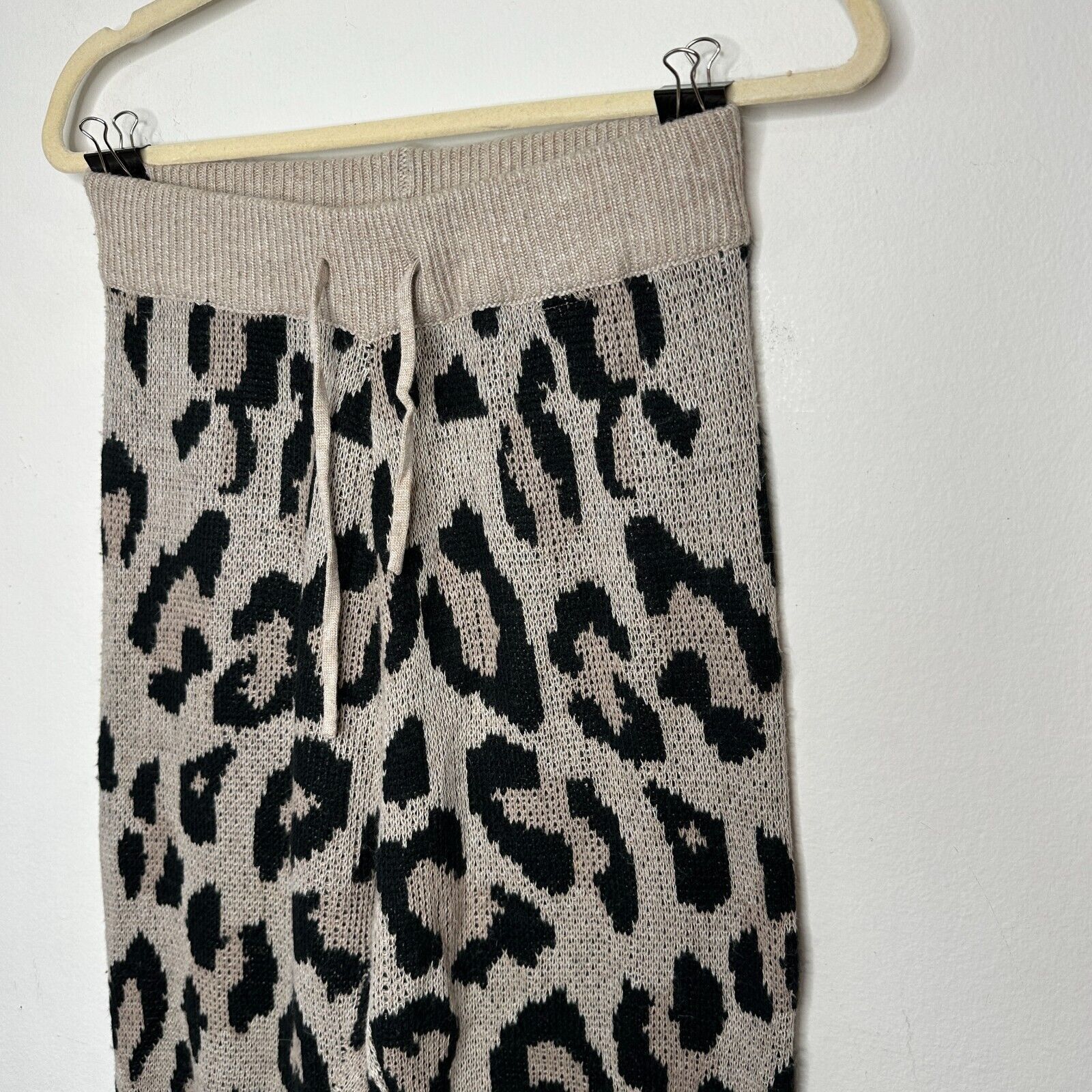 Other Olivaceous Cheetah Print Jogger Pajama Pant Drawstring L Size 36" / US 14 / IT 50 - 3 Thumbnail