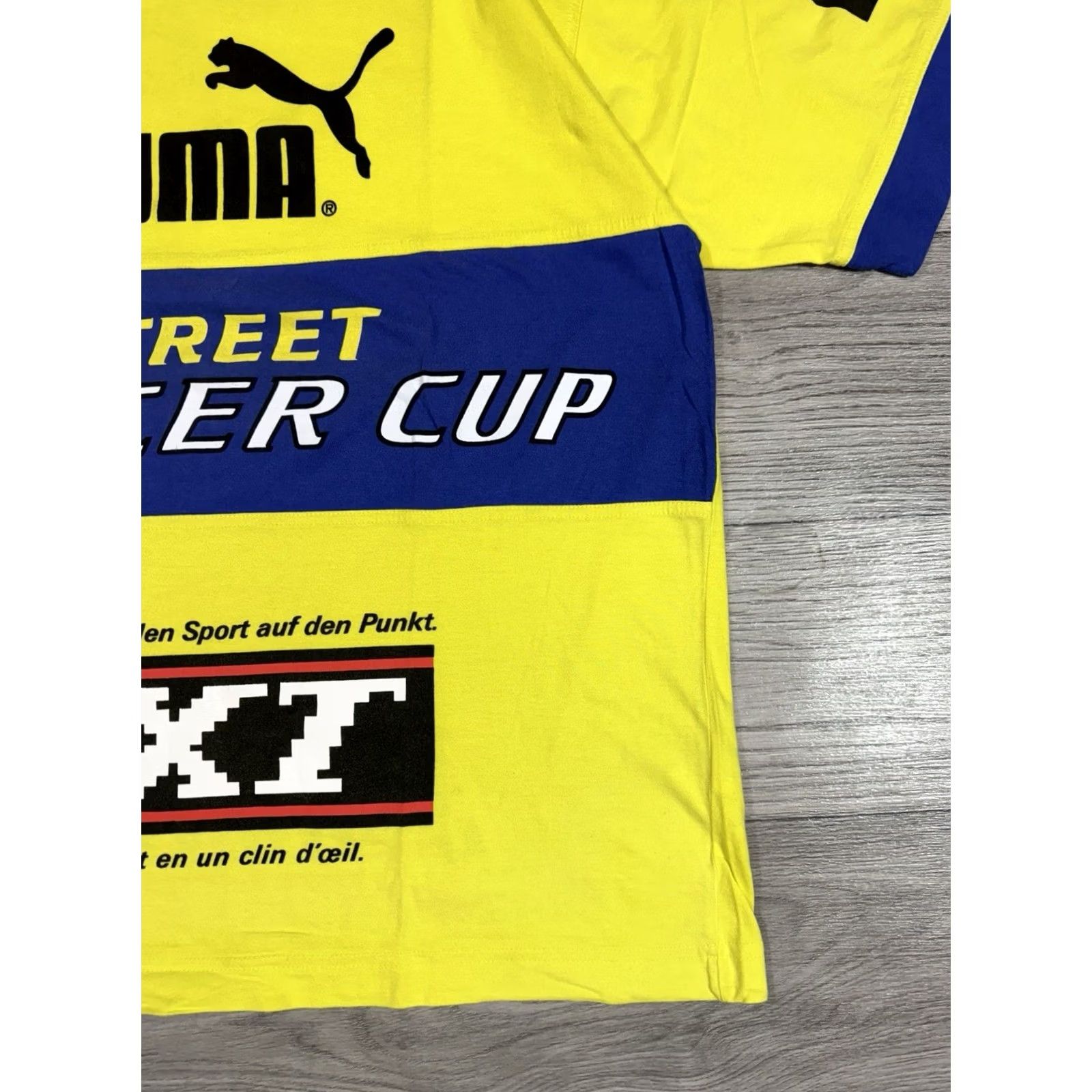 Puma VINTAGE Puma Street Soccer Cup PlayStation Snickers T-shirt V-Neck L Mens Yellow 90s Short Sleeve Cotton Shirt Size US L / EU 52-54 / 3 - 7 Thumbnail