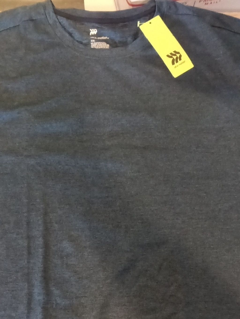 Target Basics Men's Relaxed T-Shirt - All in Motion Dark Blue XXL. F Size US XXL / EU 58 / 5 - 1 Thumbnail