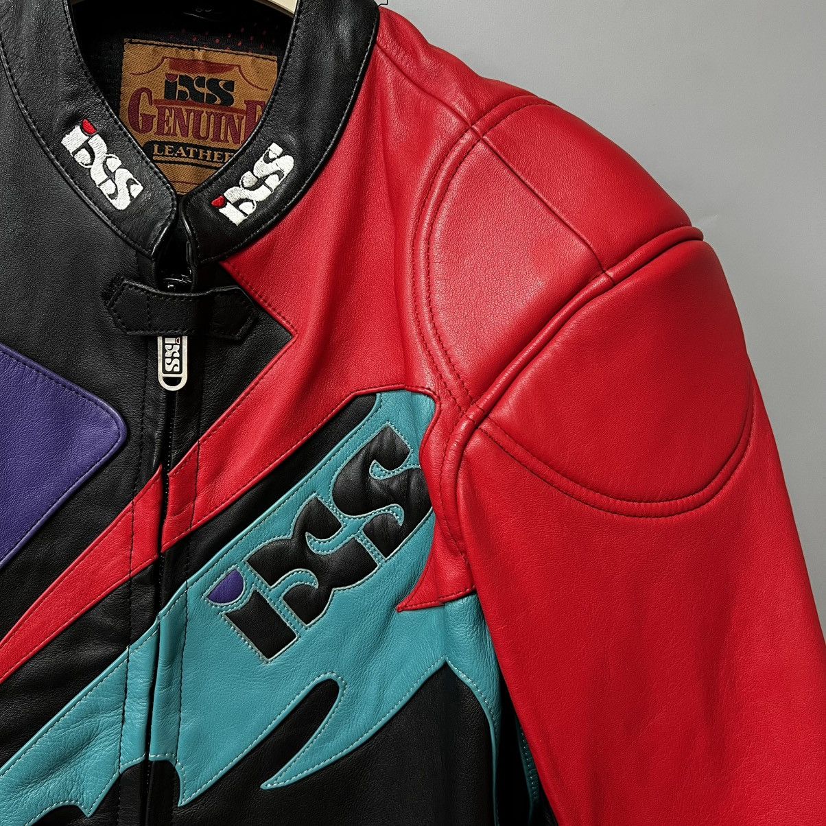 Leather iXS Motorcycle Leather Jacket Racing y2k Size M / US 6-8 / IT 42-44 - 6 Thumbnail