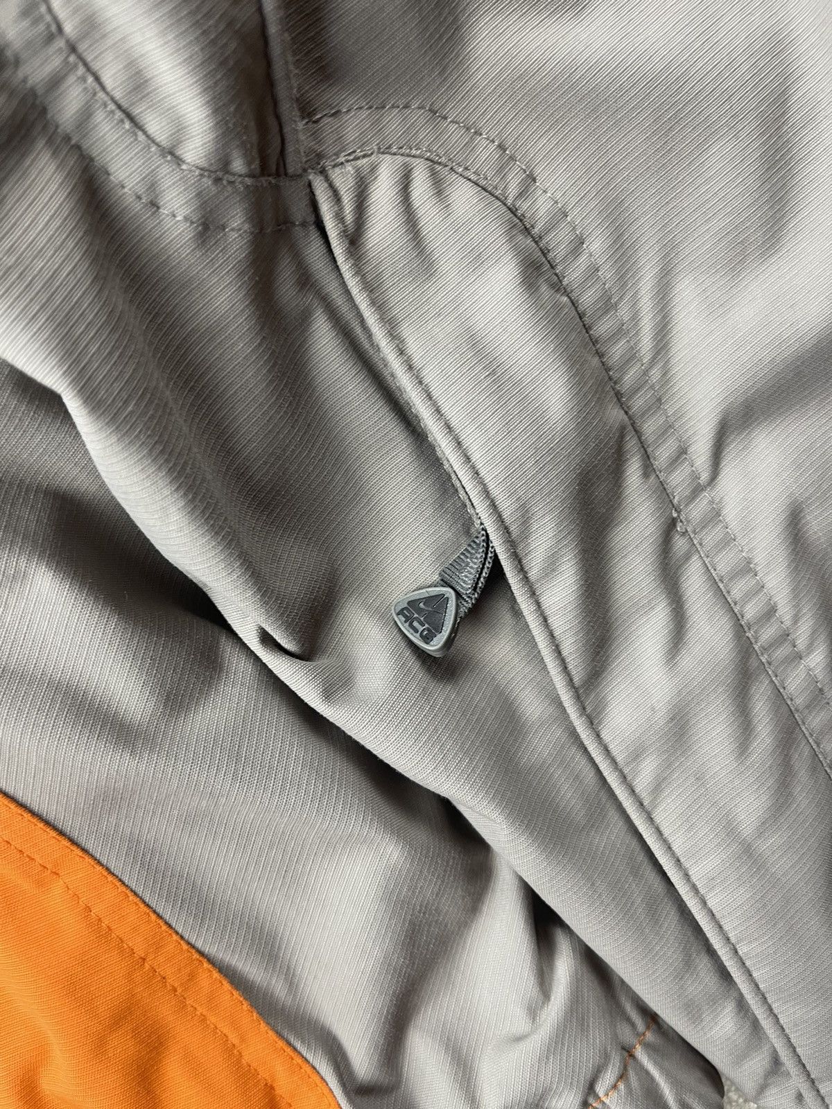 Nike ACG Nike ACG Vintage Thermal Layer Hooded Jacket Orange Gray Size US L / EU 52-54 / 3 - 11 Thumbnail