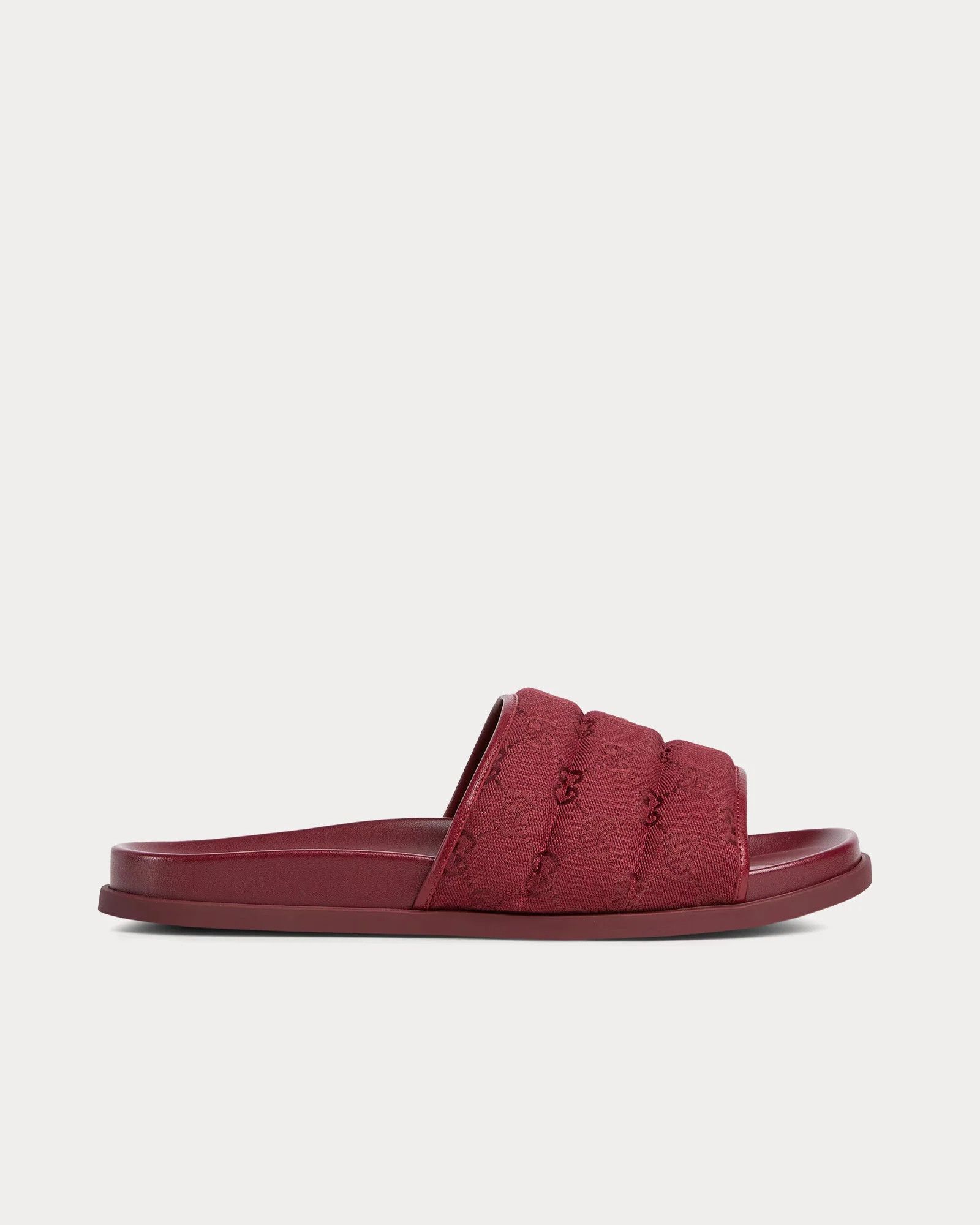 Gucci o1loc1c0326 838089 Men's Slide Sandals in Burgundy Size US 7 / EU 40 - 1 Thumbnail