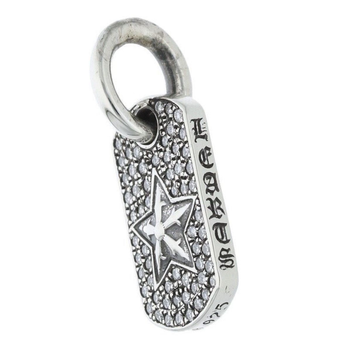 Chrome Hearts Chrome Hearts Tiny Dog Tag Star PAVE Necklace Size ONE SIZE - 5 Thumbnail