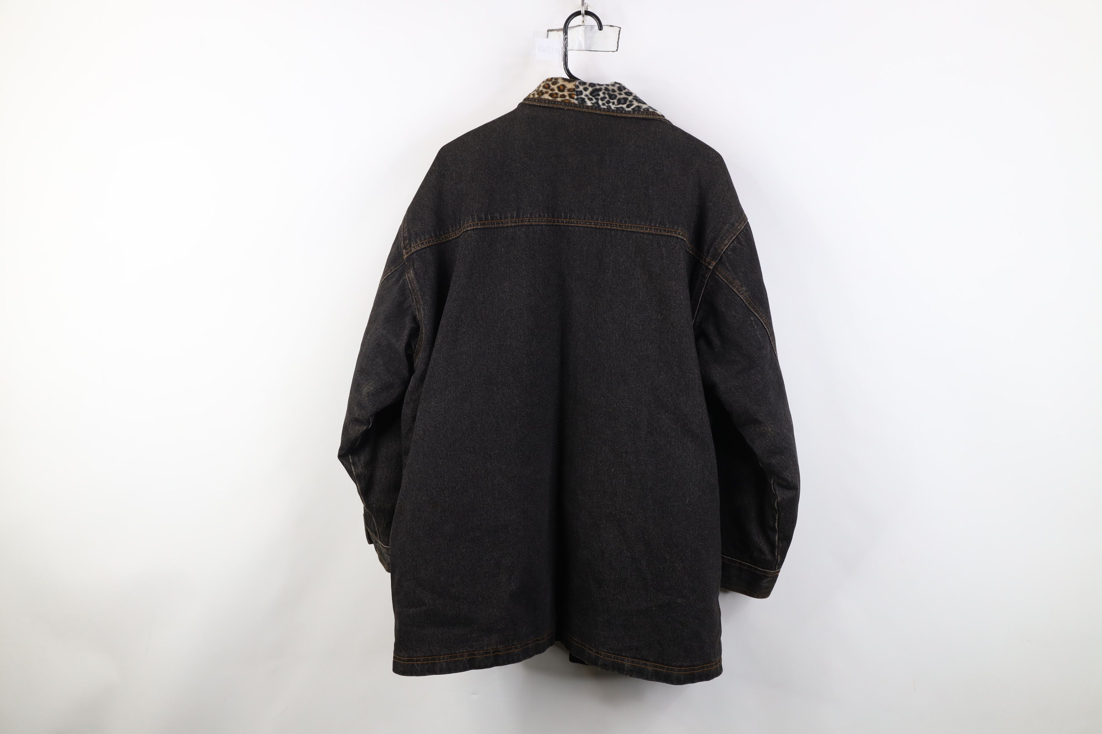 Vintage Vintage 90s Streetwear Quilted Denim Chore Barn Jacket Size L / US 10 / IT 46 - 13 Thumbnail