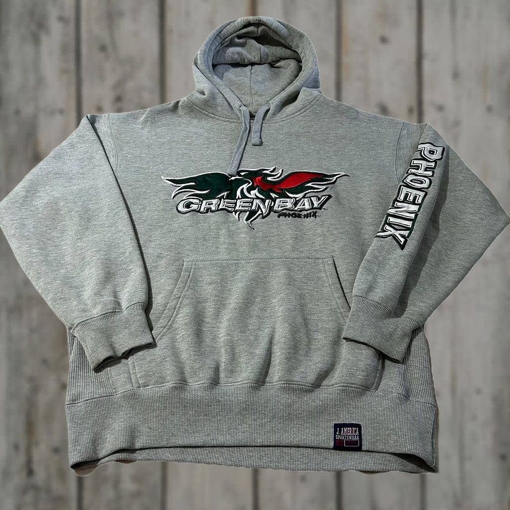 Vintage VINTAGE Green Bay Phoenix College Hoodie L Mens Gray Size US L / EU 52-54 / 3 - 1 Thumbnail