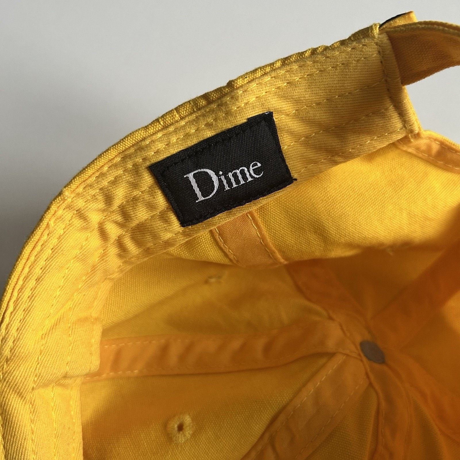 Dime Dime MTL Hat Baseball Cap Strapback Yellow Classic Logo Size ONE SIZE - 4 Thumbnail