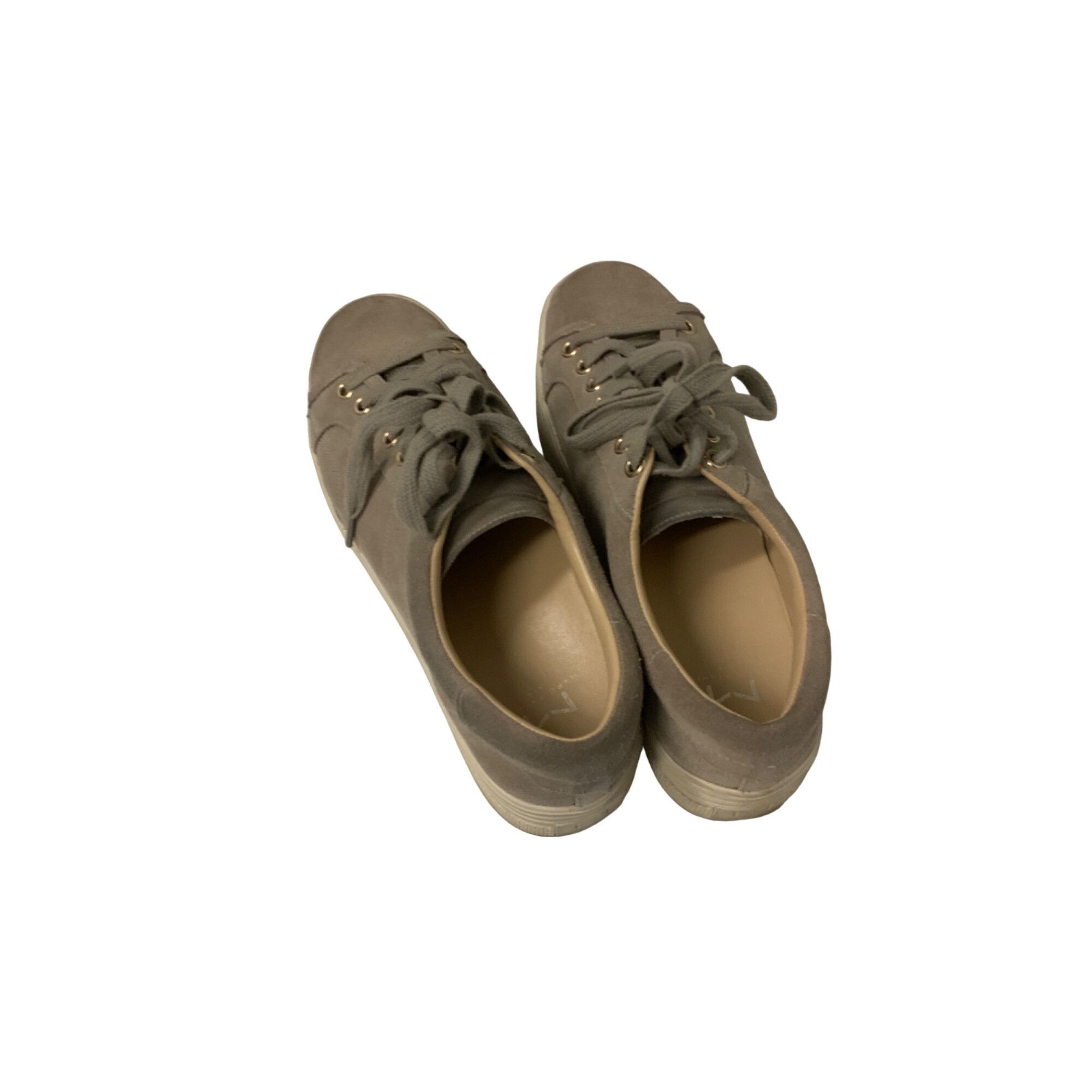 Marc Fisher Marc Fisher Ltd Taupe Suede MLEMMY Platform Sneakers Size US 7.5 / IT 37.5 - 4 Thumbnail