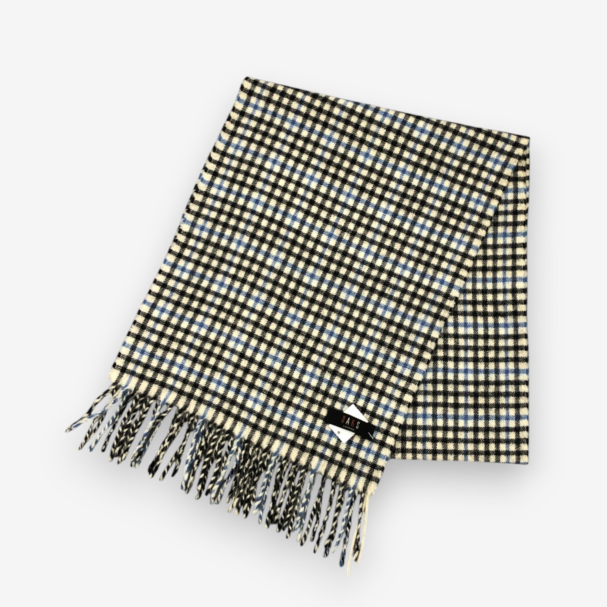 DAKS Vintage DAKS Scarf Muffler Wool Check Plaid Winter Scarves Size ONE SIZE - 3 Thumbnail