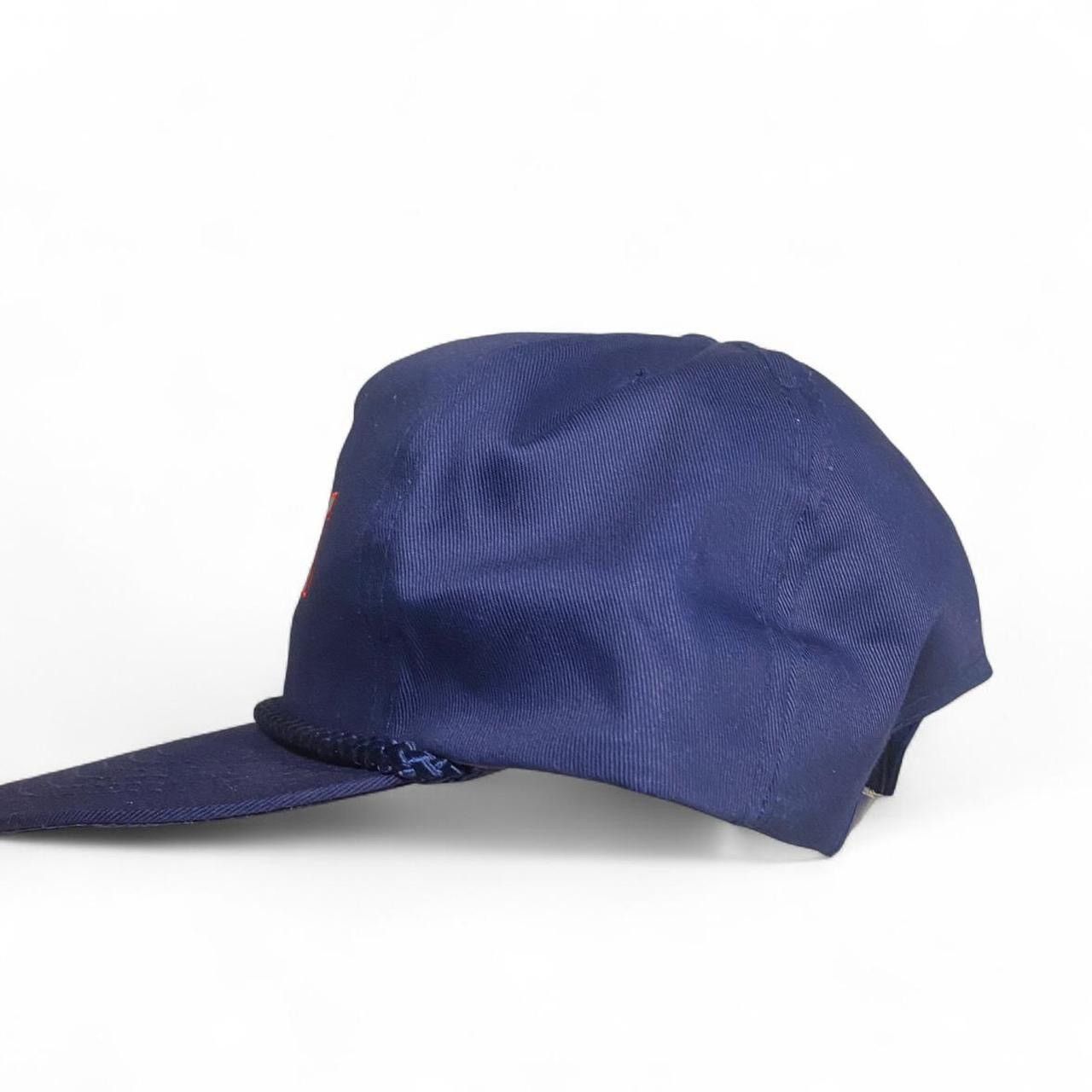 Other Vintage Fabris navy and red embroidered hat Size ONE SIZE - 3 Thumbnail