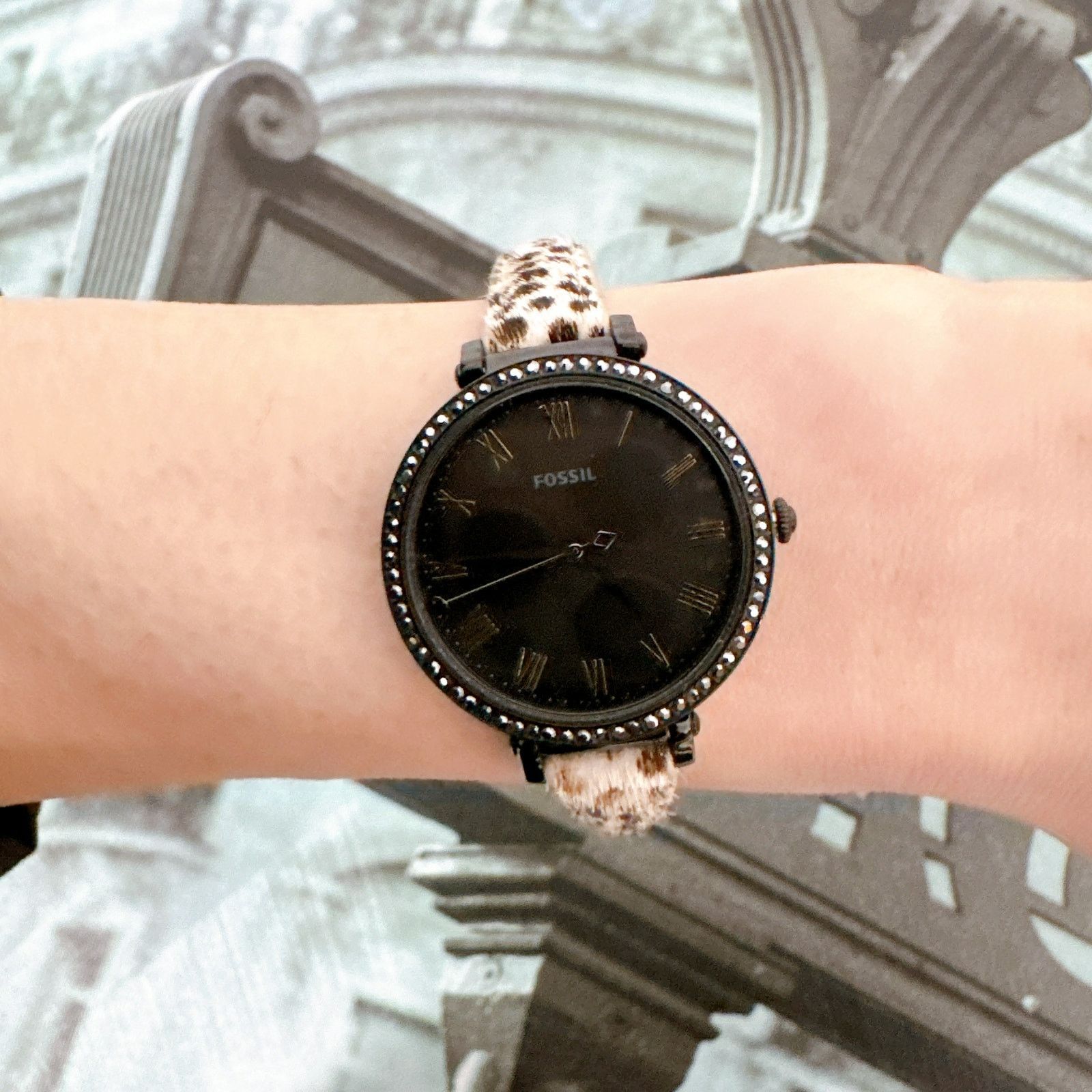 Fossil Fossil ES4726 Kinsey Spotted Leather Strap Watch Size ONE SIZE - 6 Thumbnail