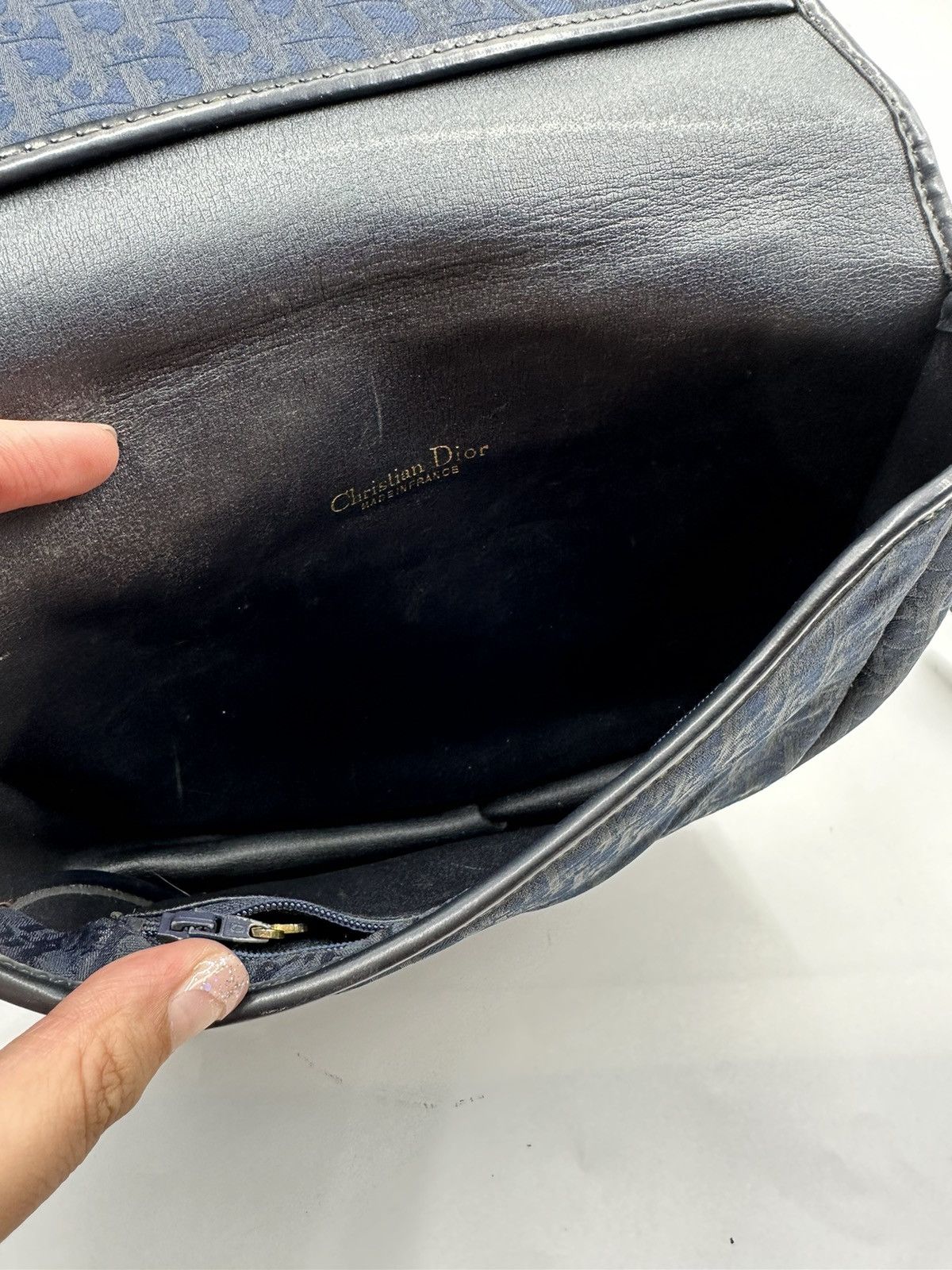 Christian Dior Monsieur × Vintage Christian Dior Trotter Canvas Shoulder Bag Vintage Size ONE SIZE - 7 Thumbnail