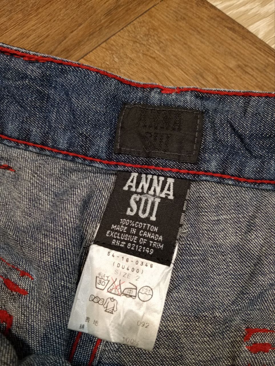 Japanese Brand ANNA SUI 6 POCKET DENIM BUSH PANTS - SIZE 2 Size US 29 - 5 Thumbnail