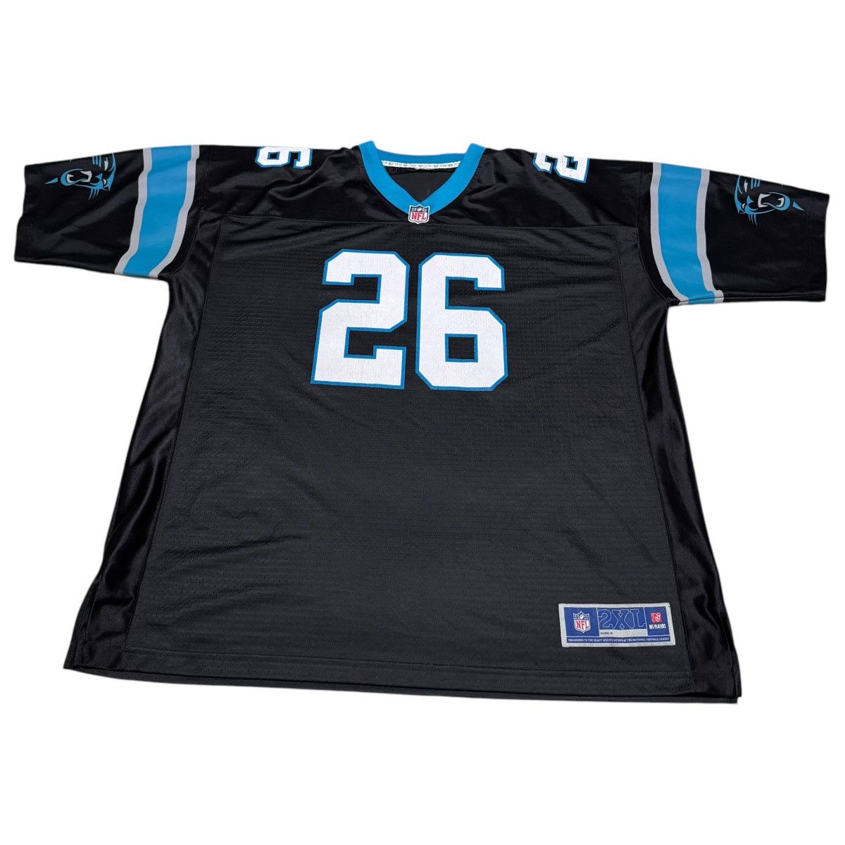 NFL NFL Carolina Panthers 26 Donte Jackson Jersey Men’s 2XL Size US XXL / EU 58 / 5 - 1 Thumbnail