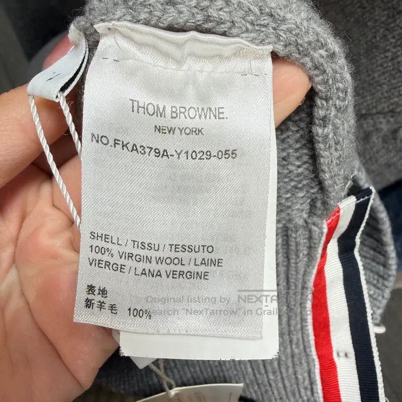 Thom Browne Thom Browne Gray lobster striped woolen sweater Size US S / EU 44-46 / 1 - 5 Thumbnail