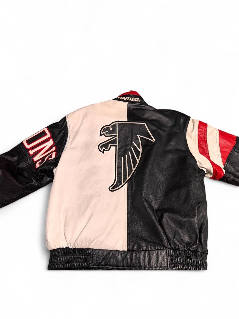 1990s Atlanta Falcons Leather Starter Jacket.