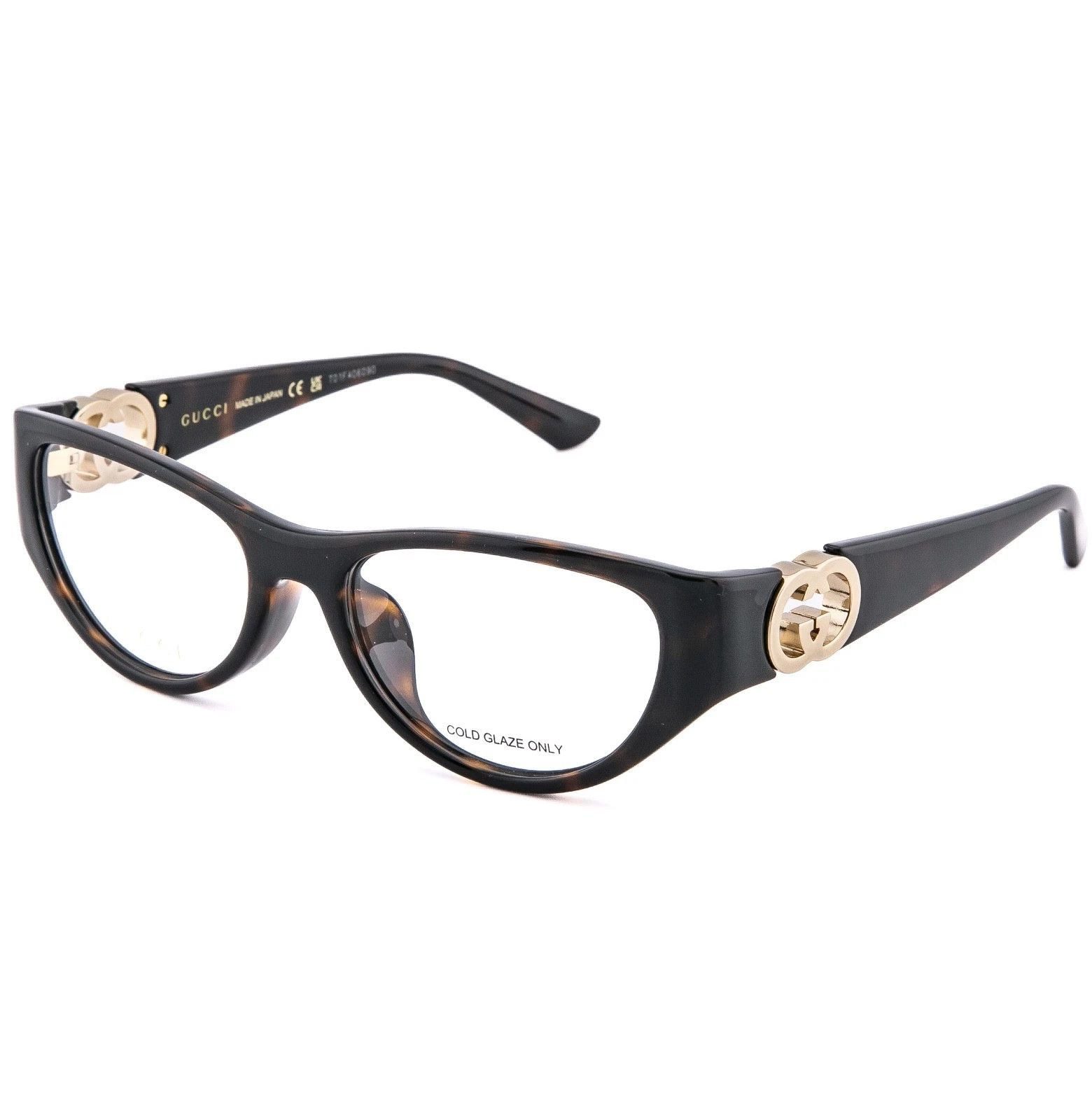 Gucci GUCCI GG1825O 1825 Brown GG Logo Unisex Eyeglasses 002 Size ONE SIZE - 6 Thumbnail
