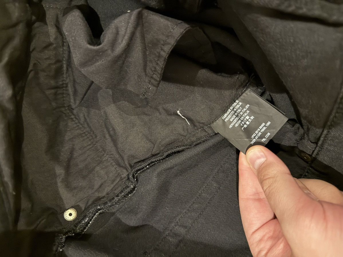 Saint Laurent Paris Saint Laurent D02 “One Knee Rip” Black Washed Jeans Size US 34 / EU 50 - 4 Thumbnail