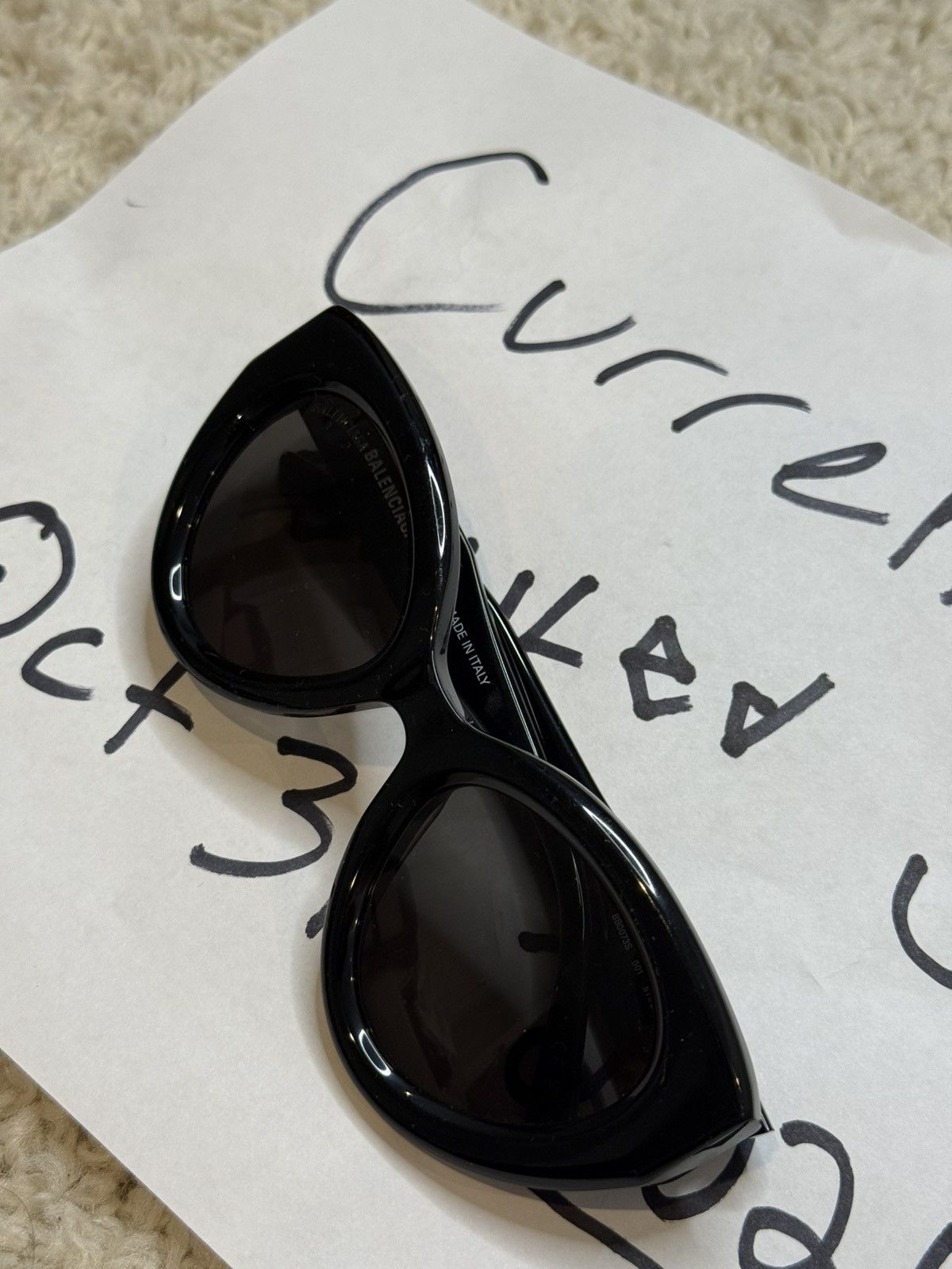 Balenciaga Balenciaga Round Cat Sunglasses Size ONE SIZE - 10 Thumbnail