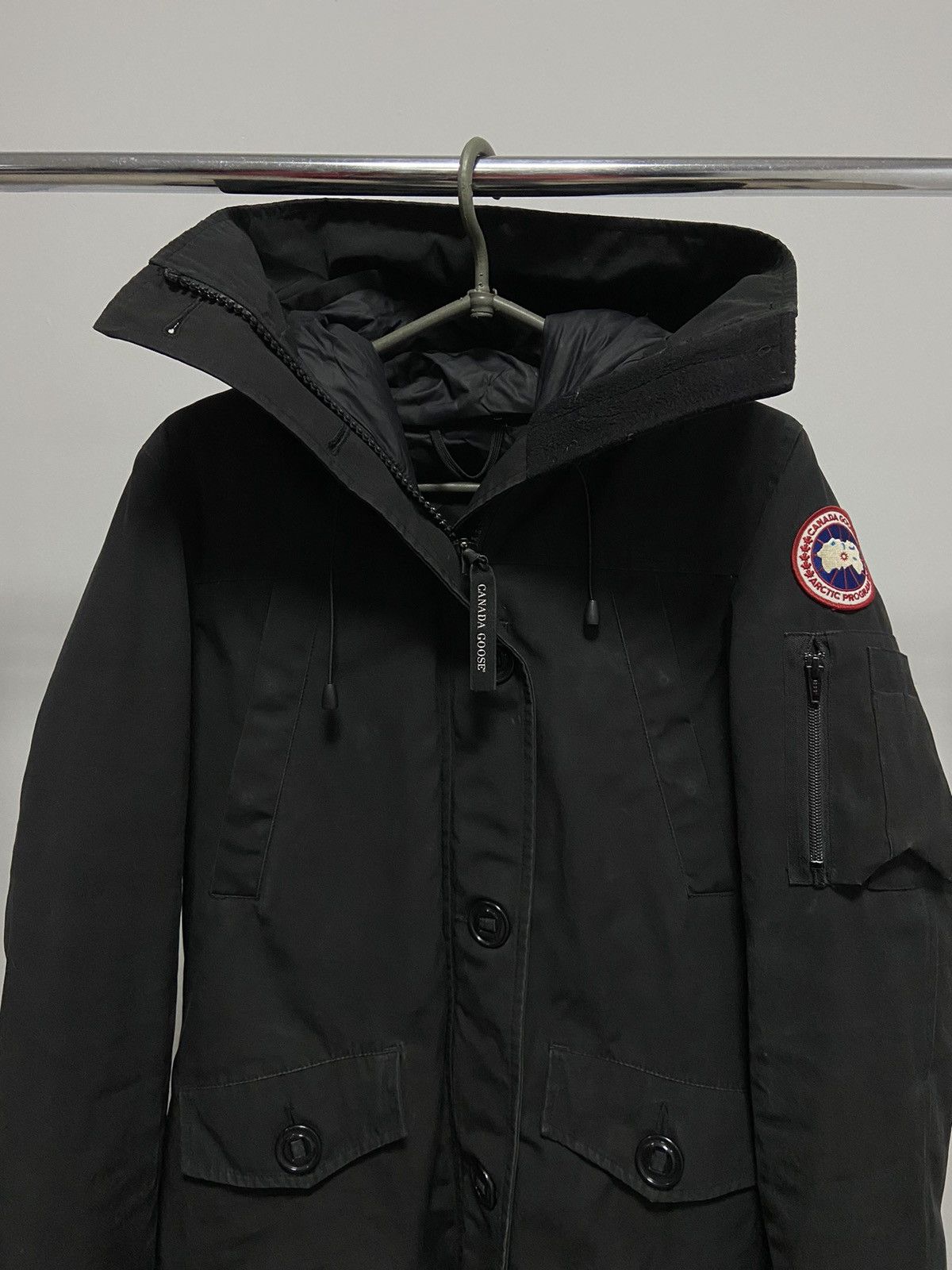 Canada Goose × Vintage Canada goose montebello jacket parka patch small logo womans Size S / US 4 / IT 40 - 2 Thumbnail