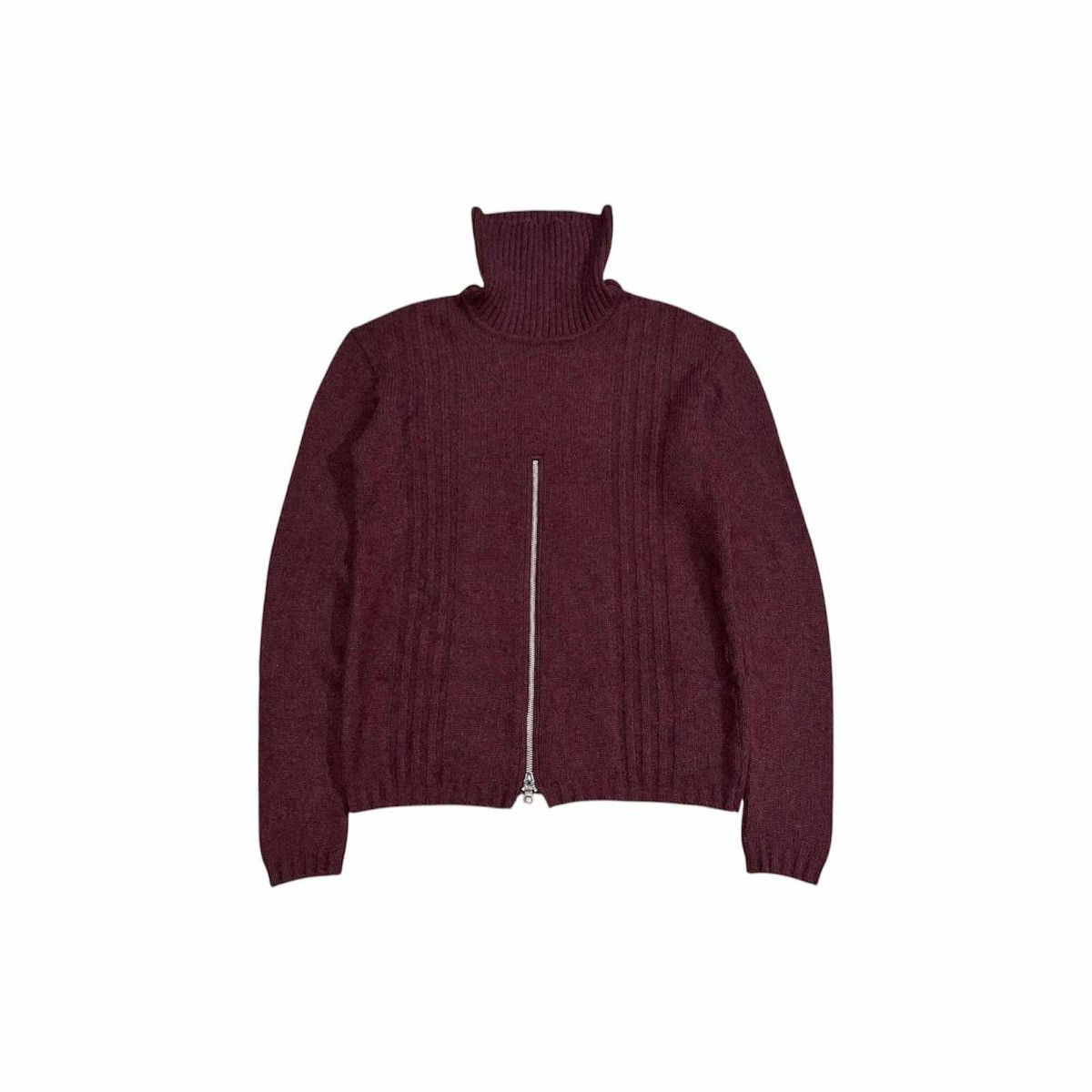 JUN MEN × Japanese Brand 🔥 Japanese Rare Design Jun Men Knit Sweater Bottom Half Zip Size US M / EU 48-50 / 2 - 1 Thumbnail