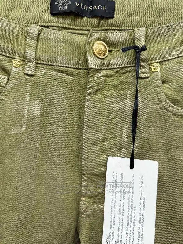 Versace Versace Casual Olive Green Denim Pants . Size US 26 / EU 42 - 4 Thumbnail