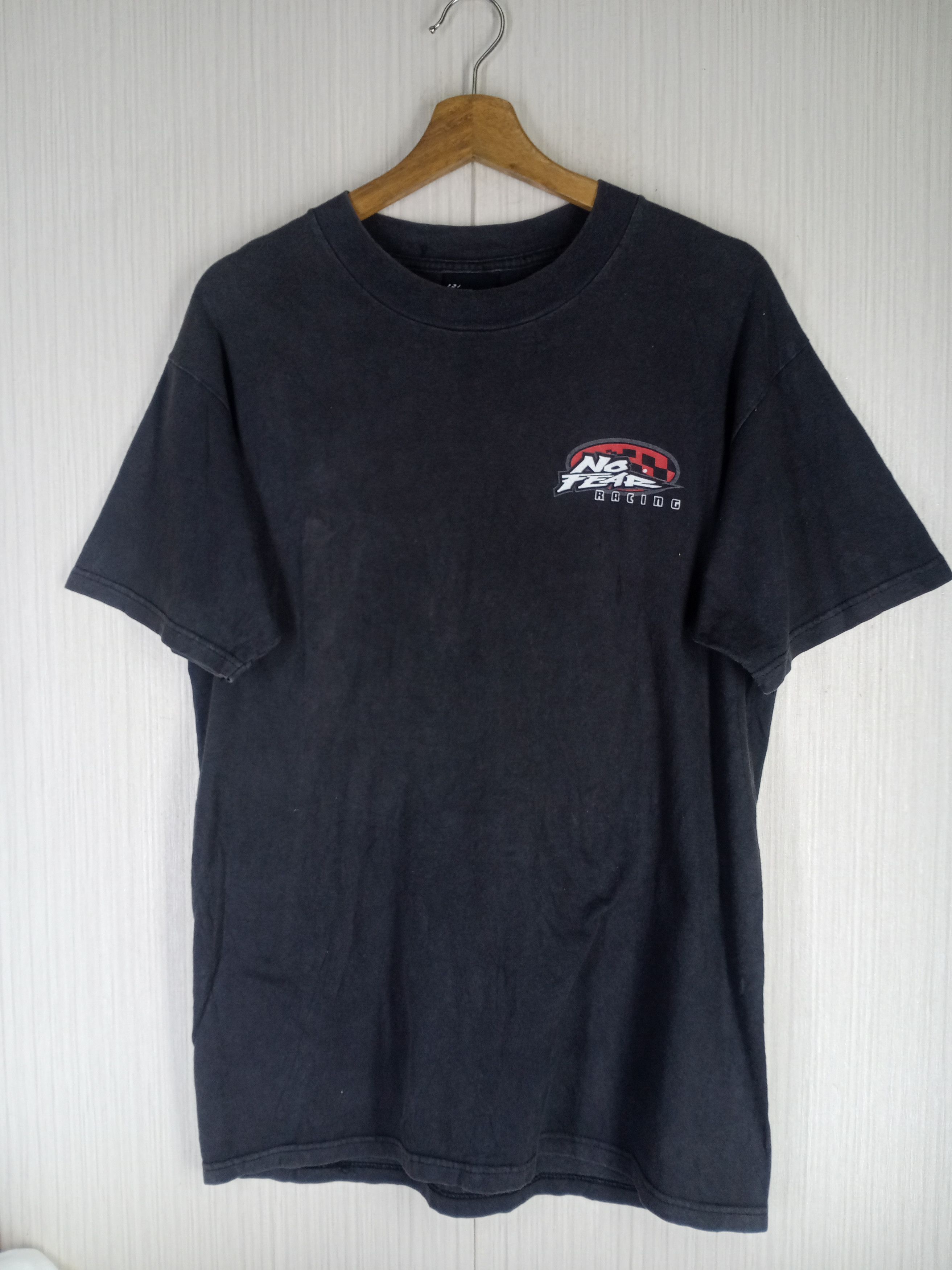 No Fear Rare Vintage 90s No Fear Racing Big Logo Tshirt Size US M / EU 48-50 / 2 - 4 Thumbnail