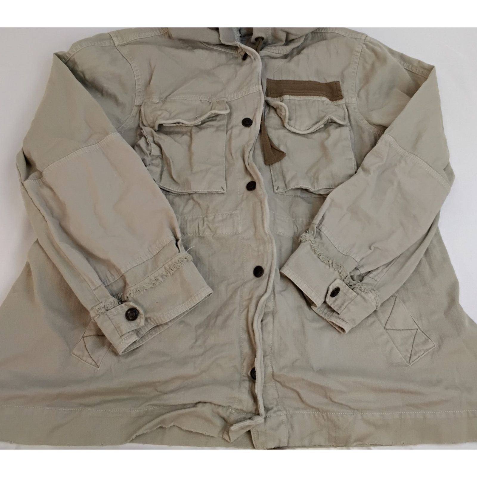 Free People Free People Cargo Hoodie Jacket Women's S Beige Oversized Size S / US 4 / IT 40 - 7 Thumbnail