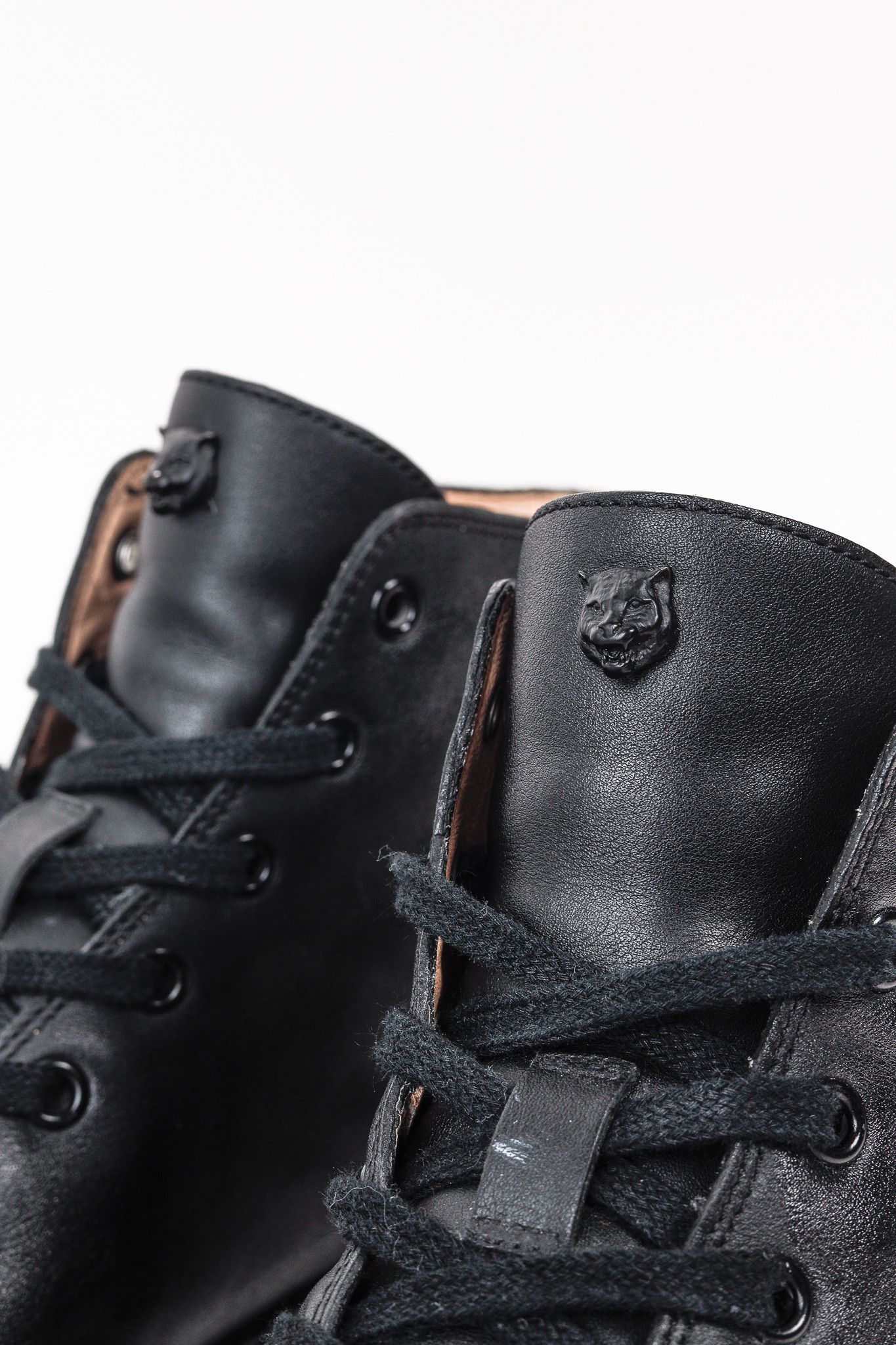 Gucci Gucci Black Leather Kingsnake High Top Sneakers Size US 8.5 / EU 41-42 - 8 Thumbnail