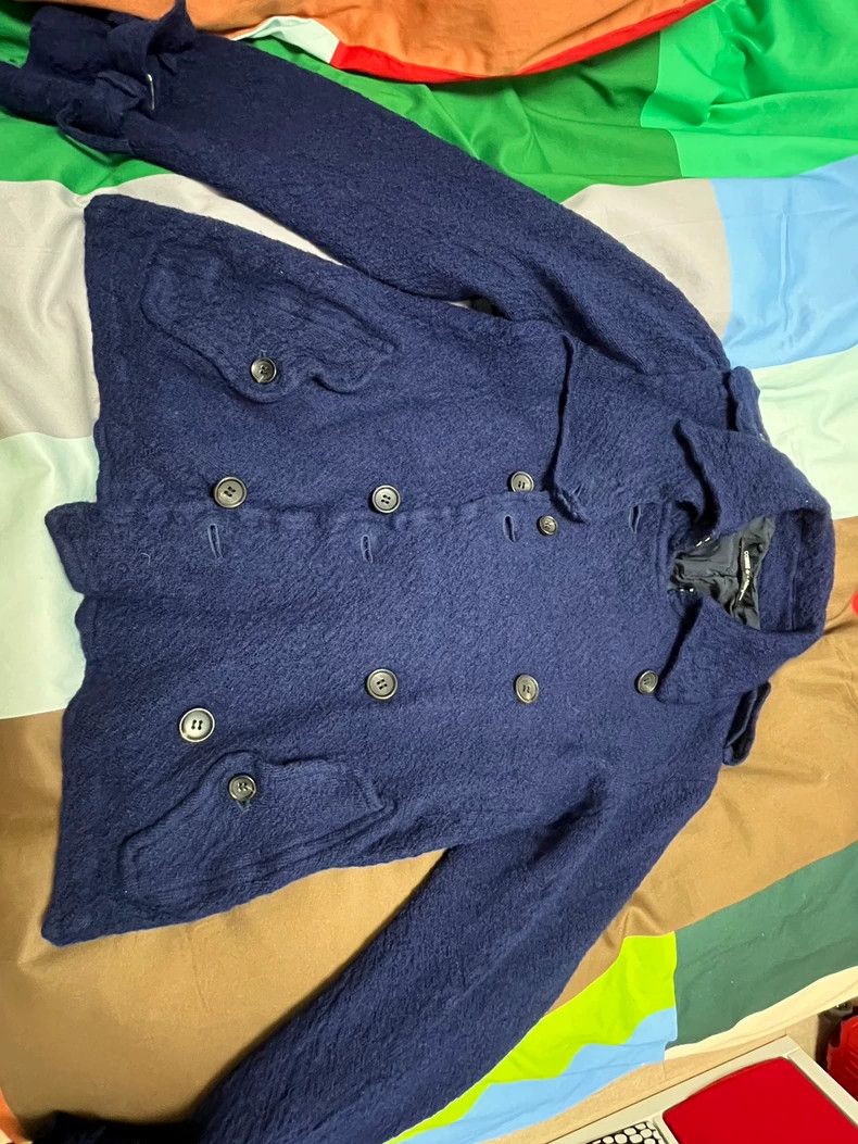 Comme des Garcons Comme Des Garcons Navy Jersey wool 100% blazer jacket Size M / US 6-8 / IT 42-44 - 1 Thumbnail