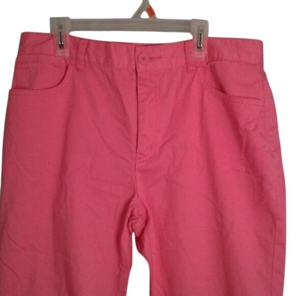 Chaps Chaps Size 10 Womens Pink denim Capri Pants Jeans Cotton Size 32" / US 10 / IT 46 - 2 Thumbnail