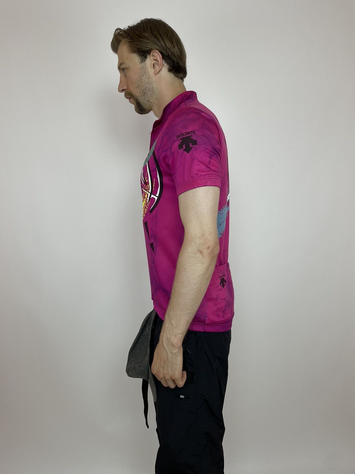 Vintage Vintage DESCENTE cycling jersey Half Zip 90s Mens size Large Size US XL / EU 56 / 4 - 4 Thumbnail