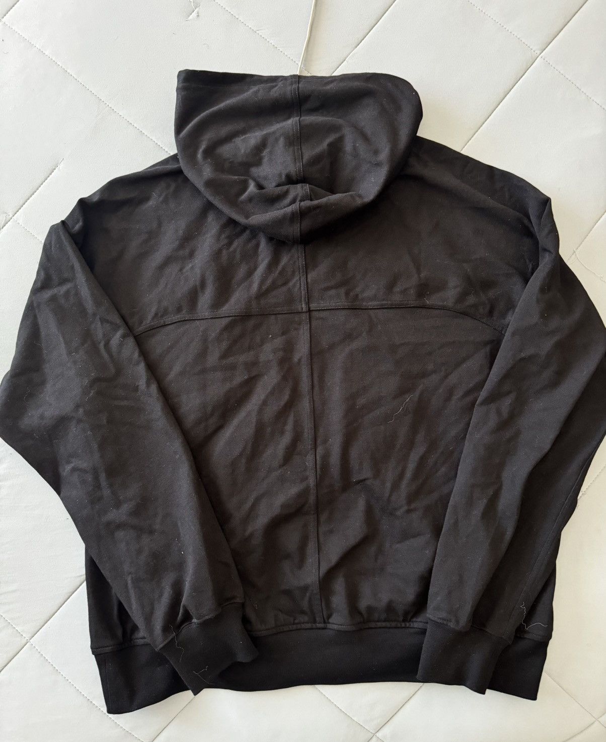 Rick Owens Rick Owens Windbreaker Black Cotton Zipped Hoodie Large Size US L / EU 52-54 / 3 - 2 Thumbnail