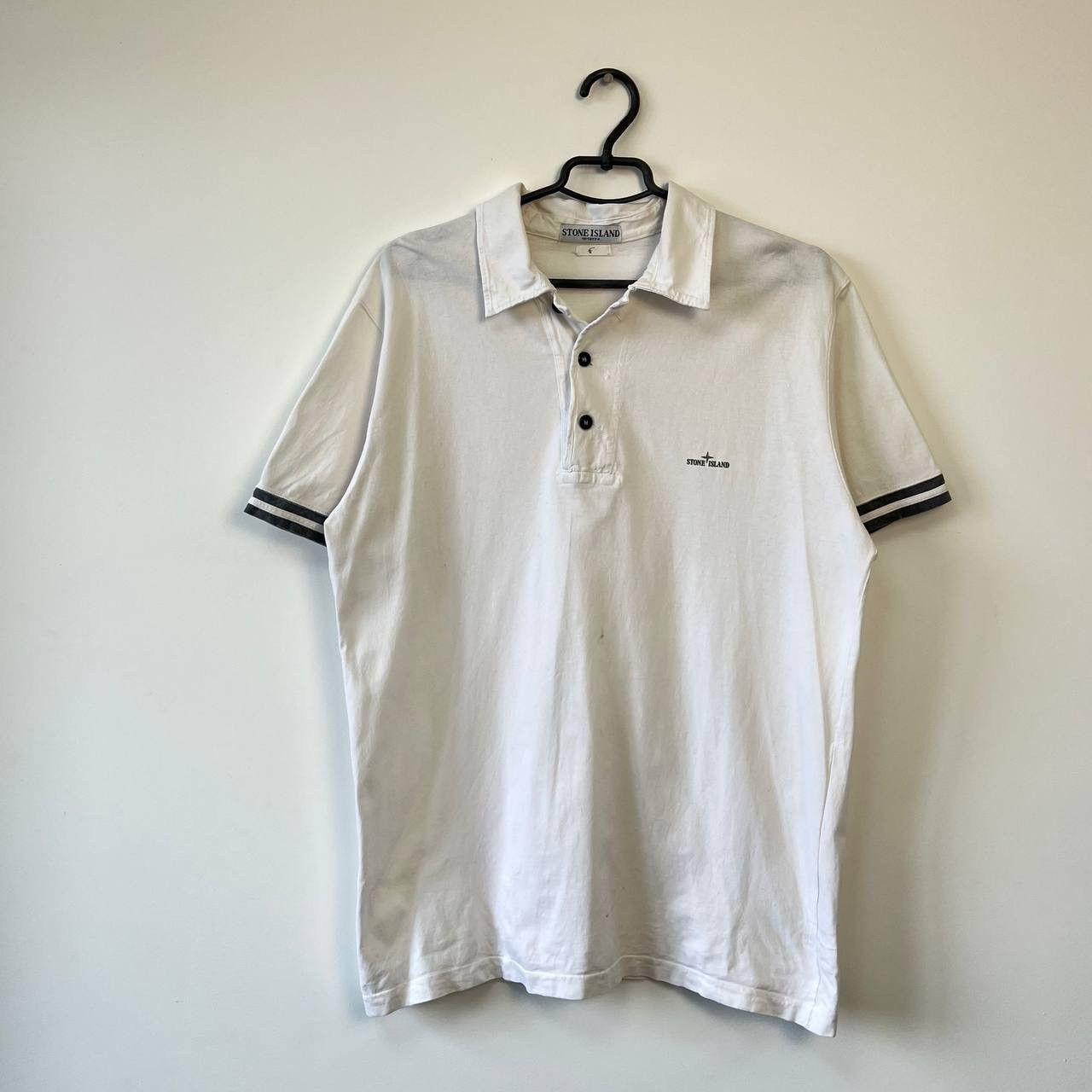 【STONE 】2000s Unique Polo Shirt Vintage Stone Island Marina Polo Shirt Rare 90s Men's Y2K