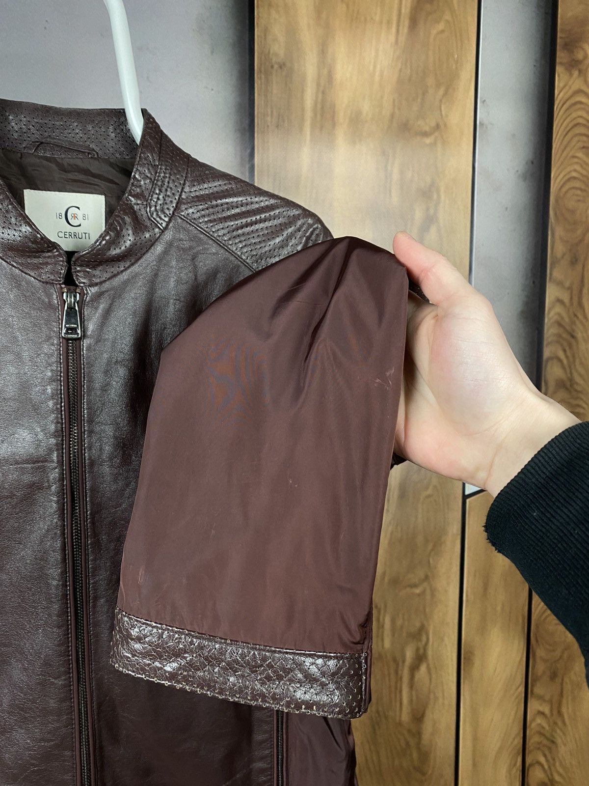 Cerruti 1881 🐊Lather Jacket Cerruti 1881 Path Logo Size 50🐊 Size US M / EU 48-50 / 2 - 10 Thumbnail