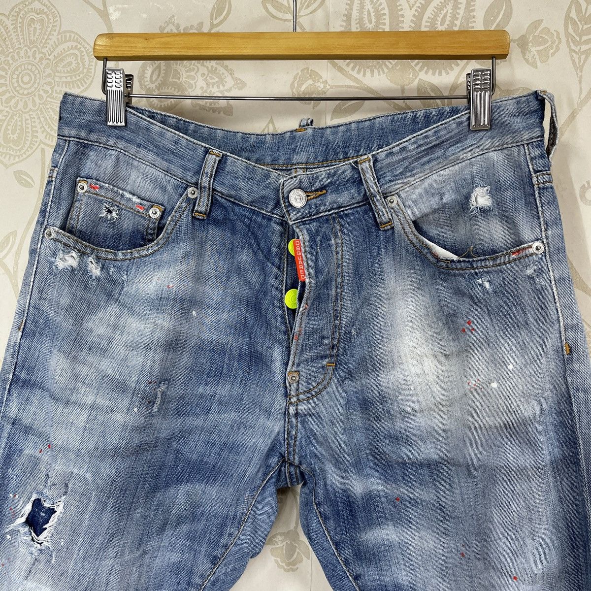 Dsquared2 DSquared2 Distressed Painters Denim Made In Italy Jeans Size US 32 / EU 48 - 24 Thumbnail