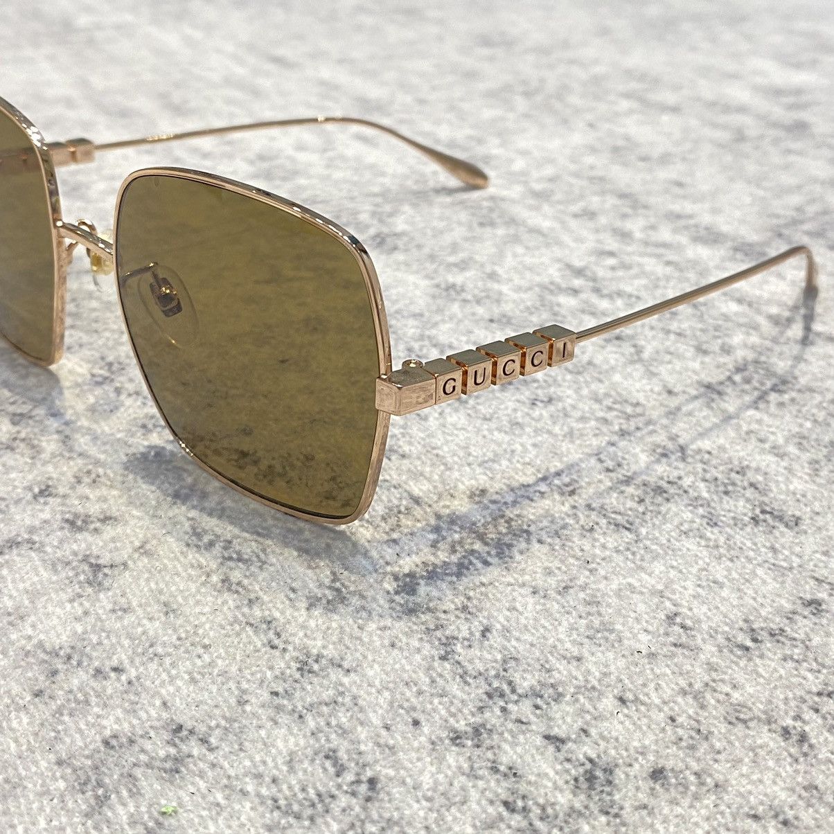 Gucci GUCCI GG1434S 002 Sunglasses GOLD Size ONE SIZE - 2 Thumbnail