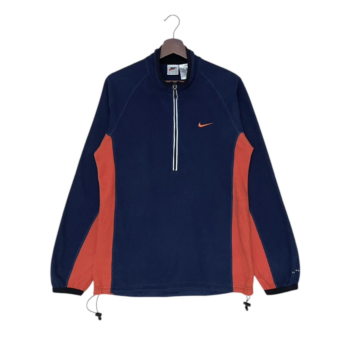 Nike × Vintage Vintage Brand Nike Half Zipper Nylon Jacket 1990s Size US L / EU 52-54 / 3 - 1 Thumbnail