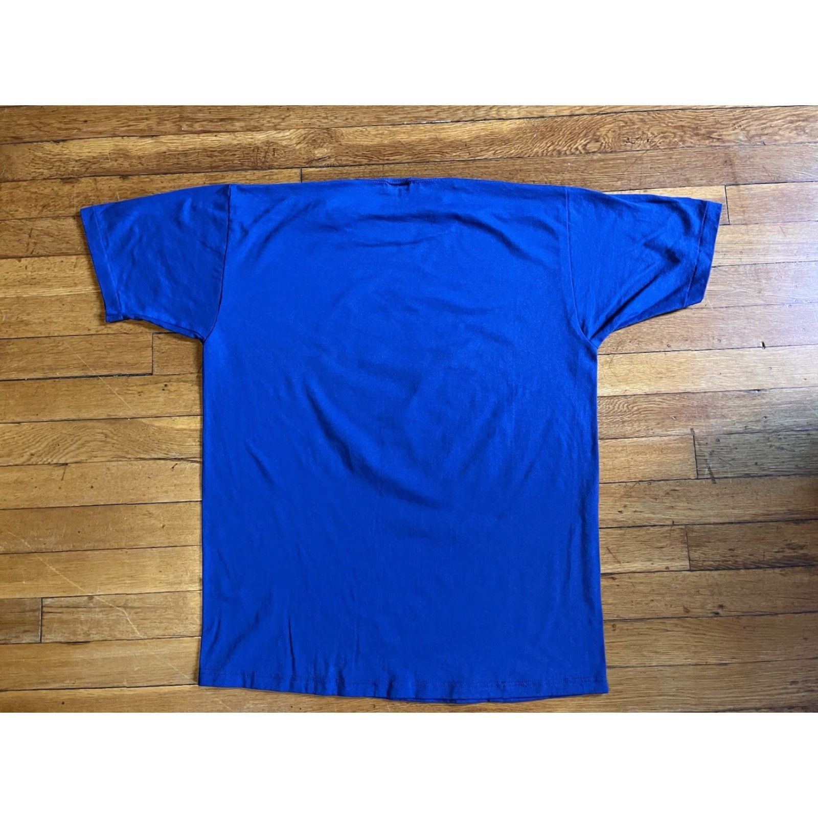 Jerzees VINTAGE Jerzees Adkin High School North Carolina Shirt Men’s Large Blue Short Sleeve Crew Neck Graphic Print 90s Retro Logo Size US L / EU 52-54 / 3 - 7 Thumbnail