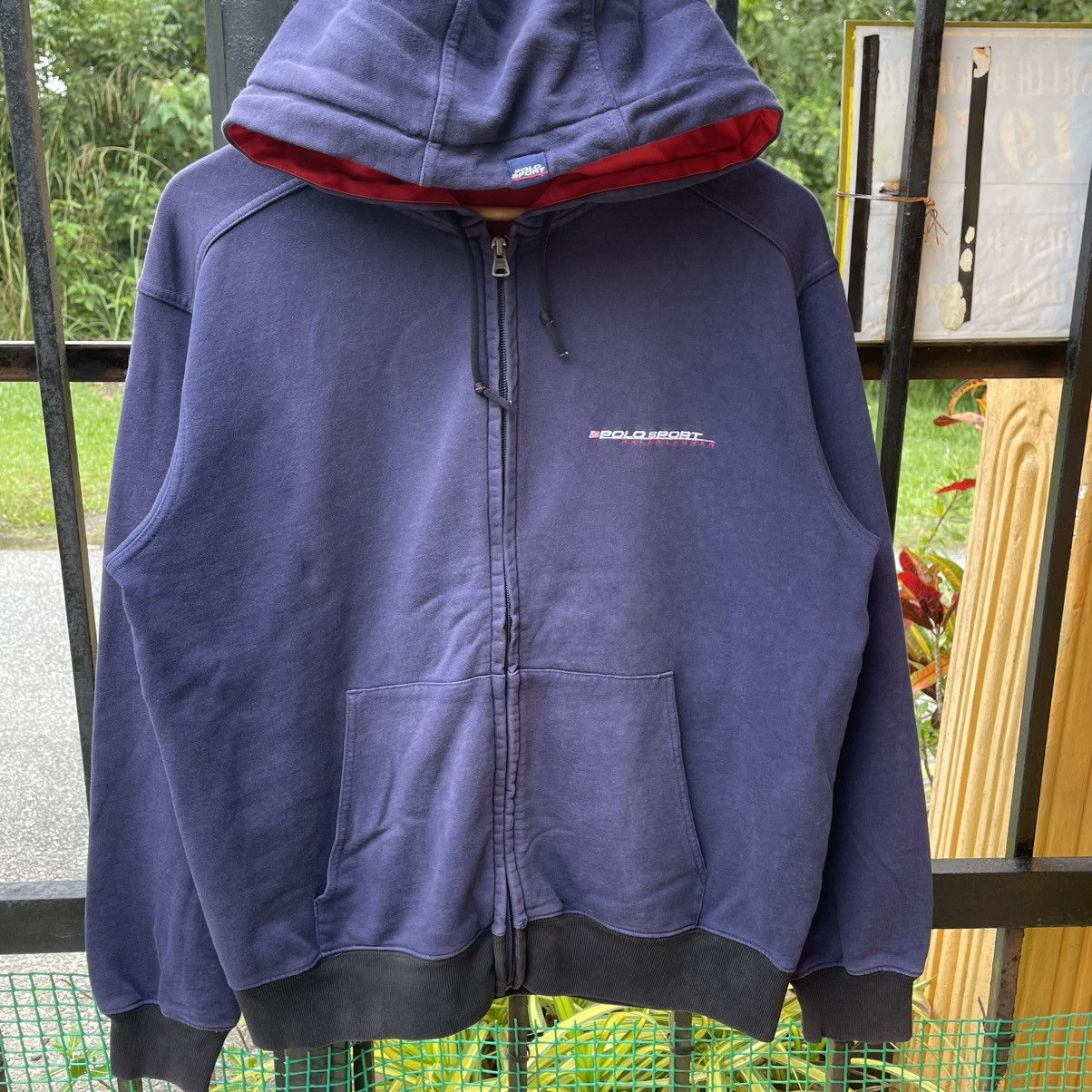Polo Ralph Lauren 🔥Vintage Polo Sport Ralph Lauren Full Zipper Sweater Hoodie Size US M / EU 48-50 / 2 - 5 Thumbnail