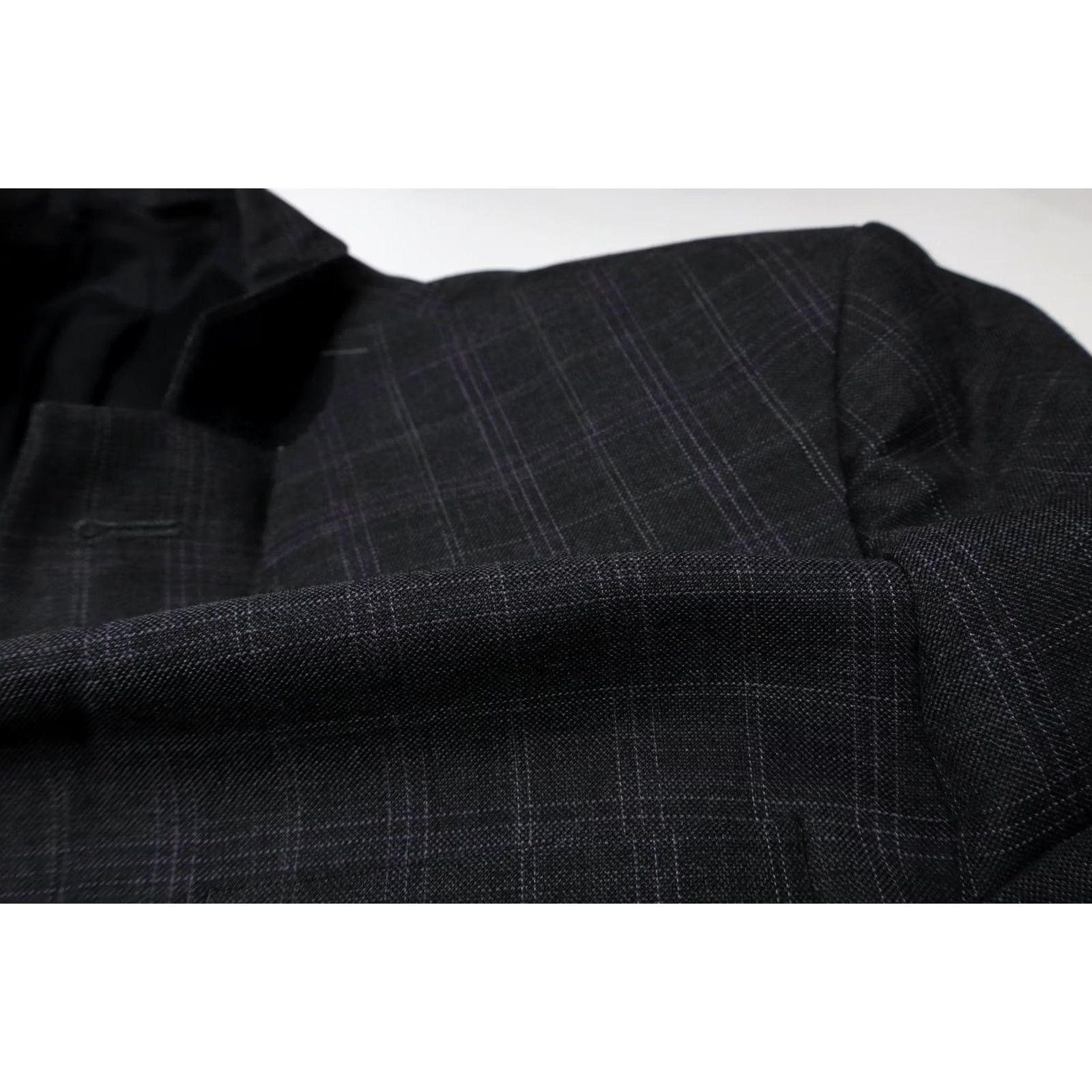 J.Lindeberg J.LINDEBERG Blazer Men's EU 50R Wool Blend Grey Single-Breasted Check Size 50R - 7 Thumbnail