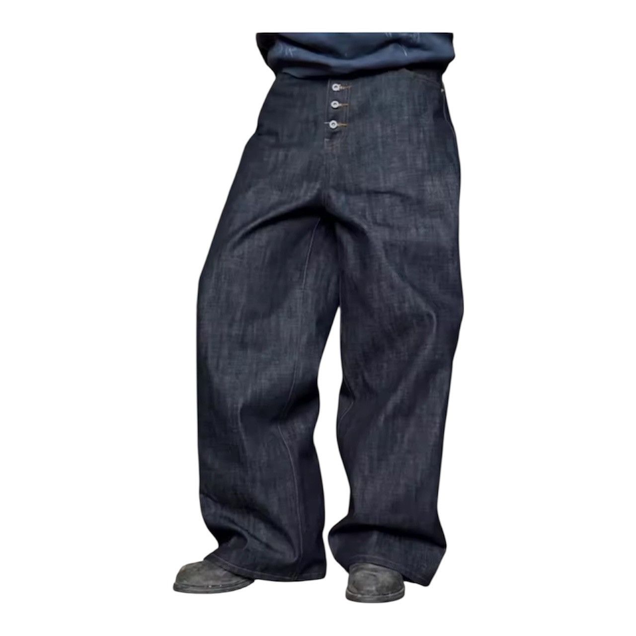 Japanese Brand Raw baggy jeans Size US 32 / EU 48 - 1 Thumbnail