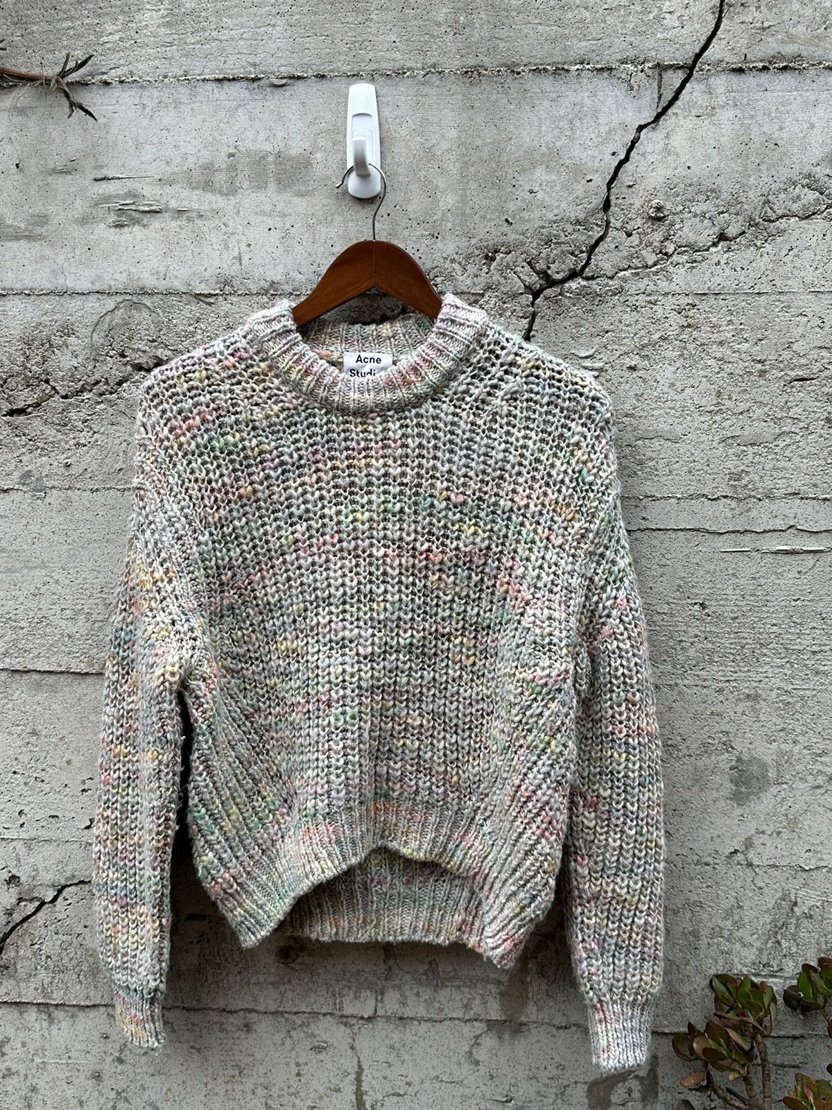RARE GRAIL Acne Studios Italian cotton candy zora knit