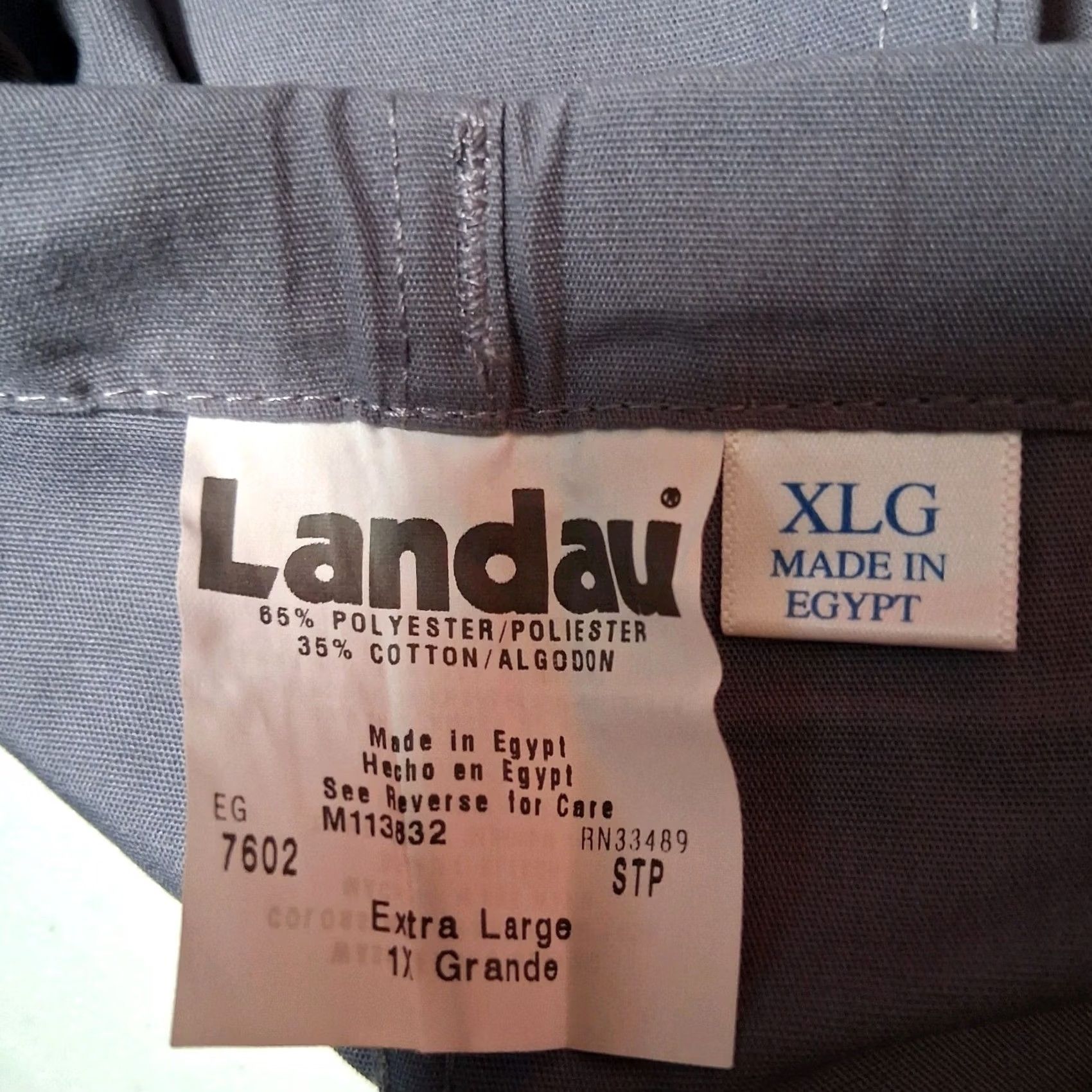 Vintage Landau Scrub Pants Men XL Gray Drawstring Workwear M113832 7602 STP M113832 7602 Landau Practitioner Medical Unisex Women XL Gray Pants Size US 36 / EU 52 - 5 Thumbnail