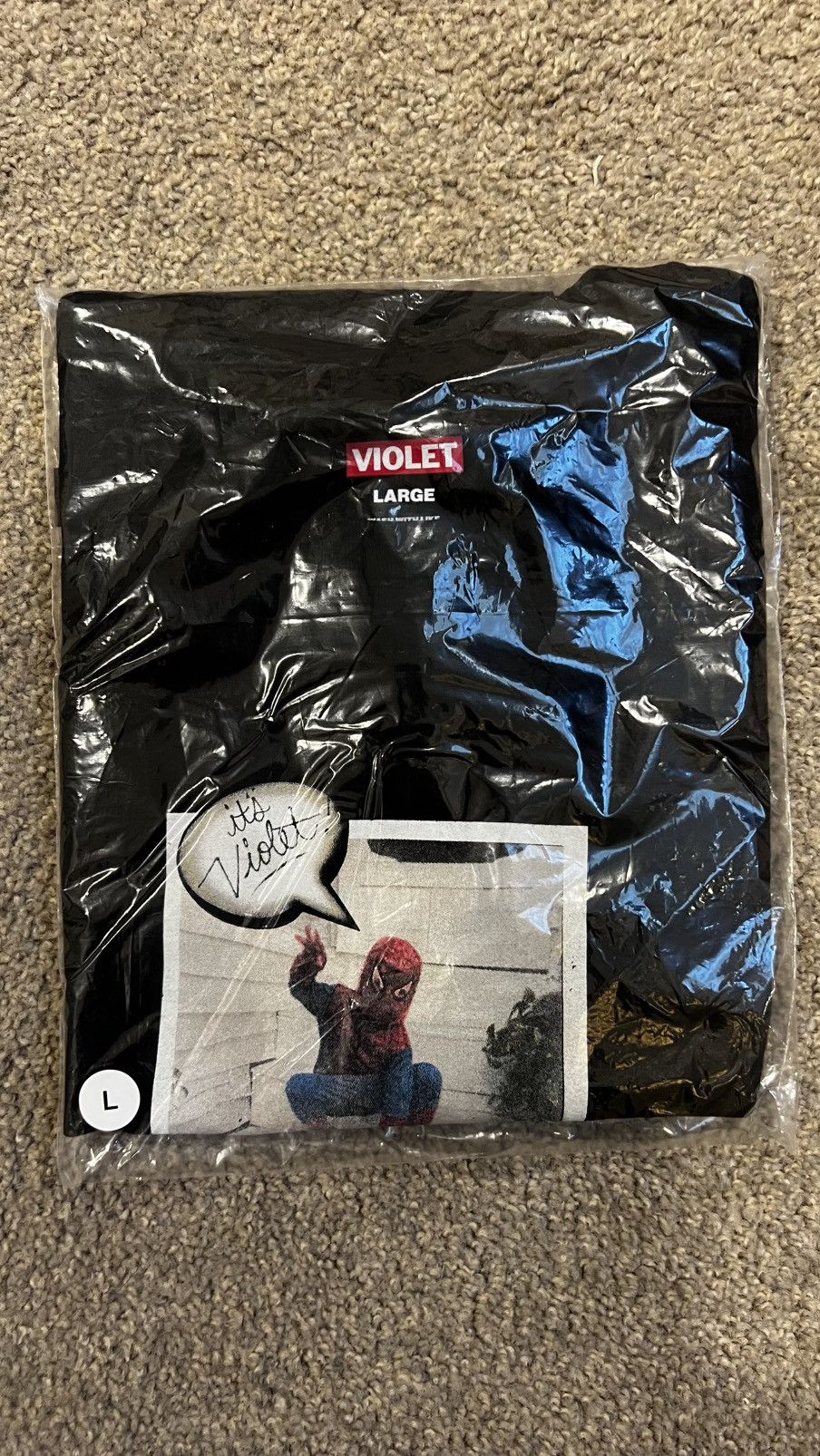 Other Violet Spiderman Polaroid tee black Size US L / EU 52-54 / 3 - 2 Thumbnail