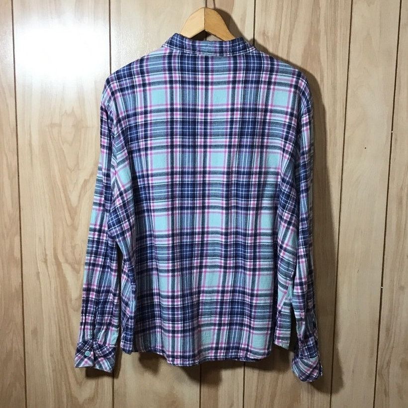 Lee Riders by Lee Plaid Collared Long Sleeve Flannel Top XXL Size XXL / US 16-18 / IT 52-54 - 2 Thumbnail