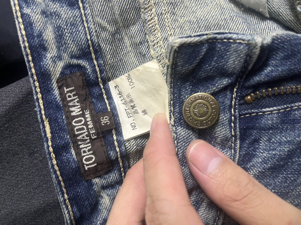 Tornado Mart 2000s Tornado Mart Zipped Jeans Size 25" / US 0 / IT 36 - 5 Thumbnail