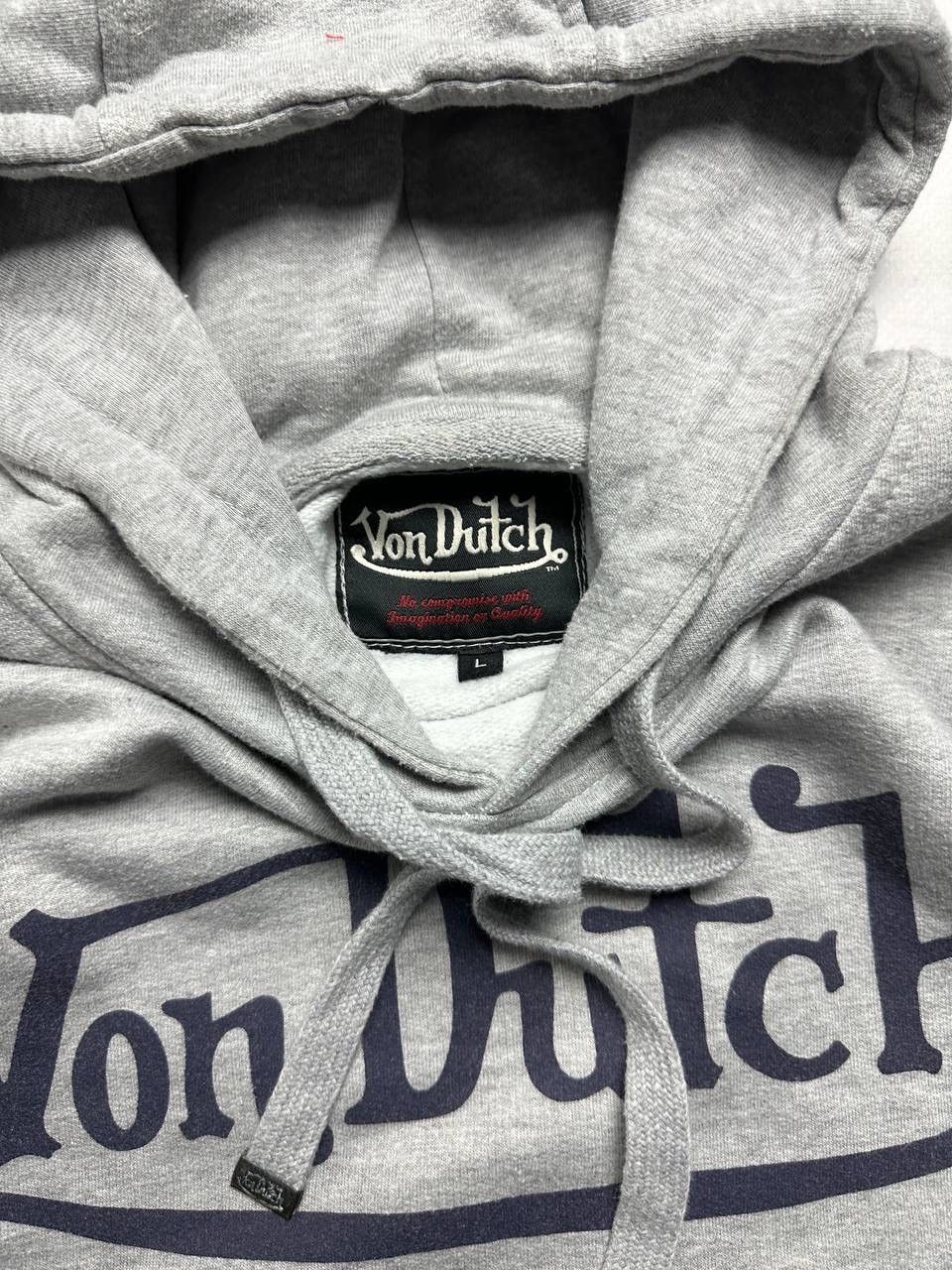 Vintage × Von Dutch Vintage Von Dutch Big Logo Boxy Hoodie L Size US L / EU 52-54 / 3 - 4 Thumbnail