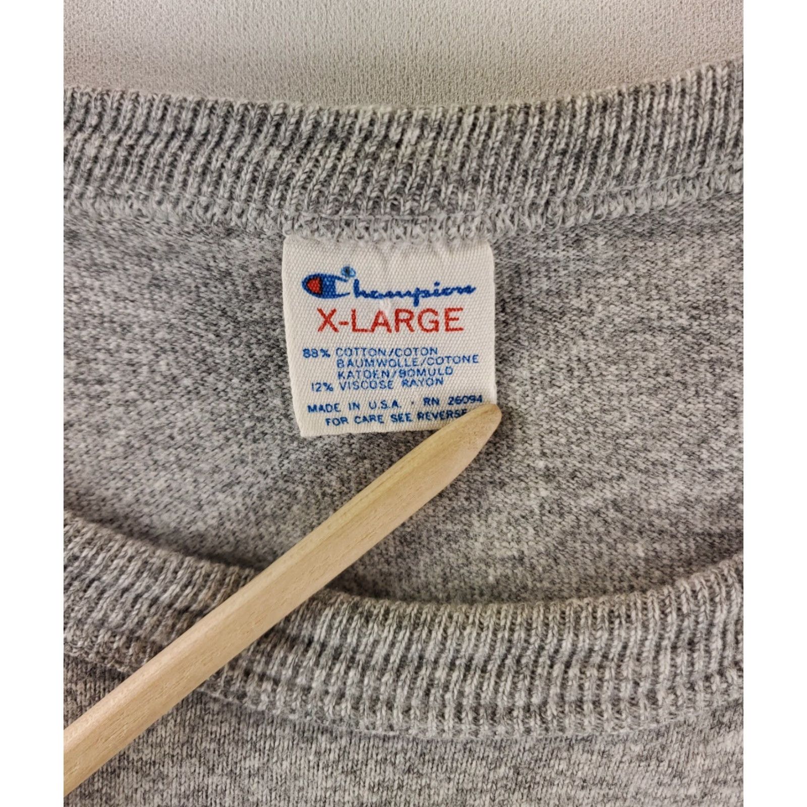 Champion VINTAGE Champion Chicago Bears T Shirt Heavyweight 80s Single Stitch Mens XL Gray Bears Champion Mens XL Shirt Size US XL / EU 56 / 4 - 4 Thumbnail