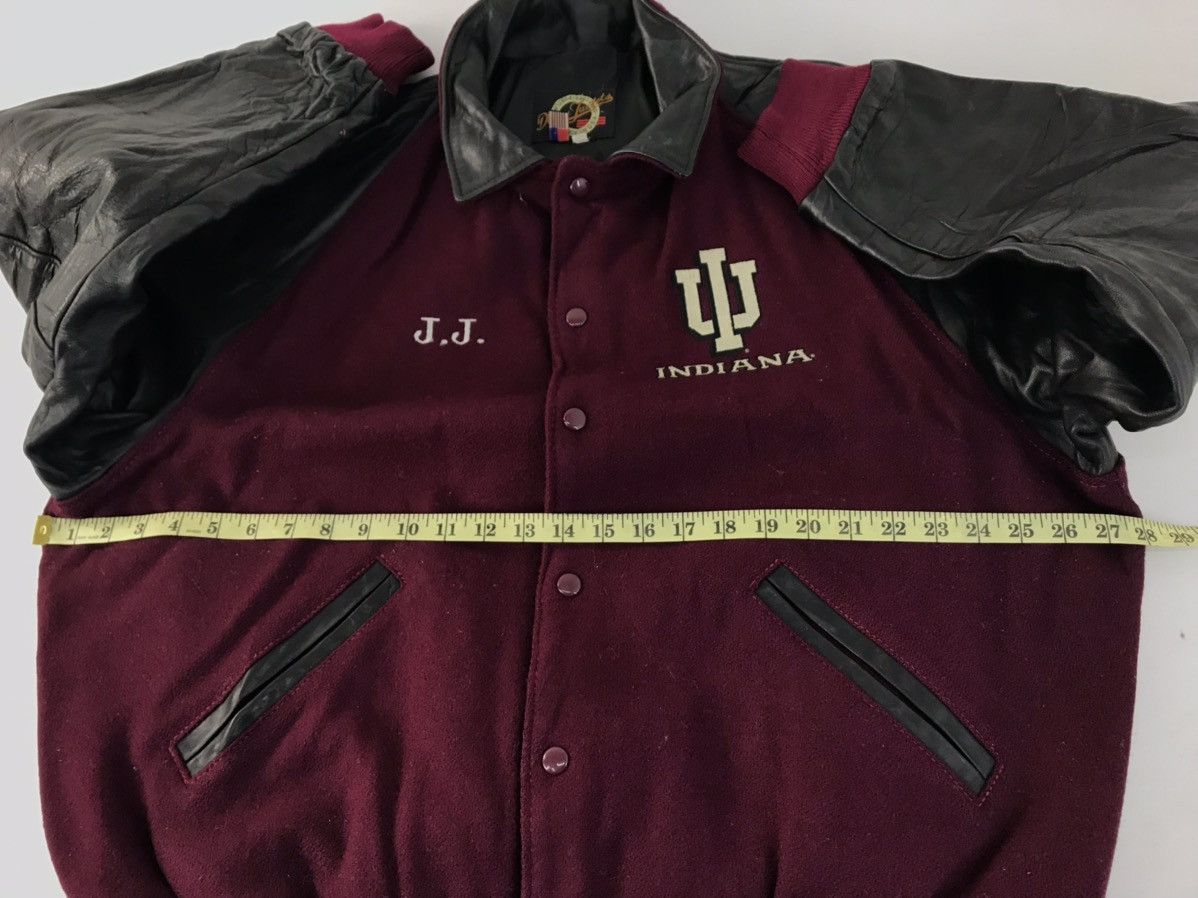Vintage Dehen Indianna Varsity Jacket Leather Sleeve Wool Inner Size US XL / EU 56 / 4 - 9 Thumbnail