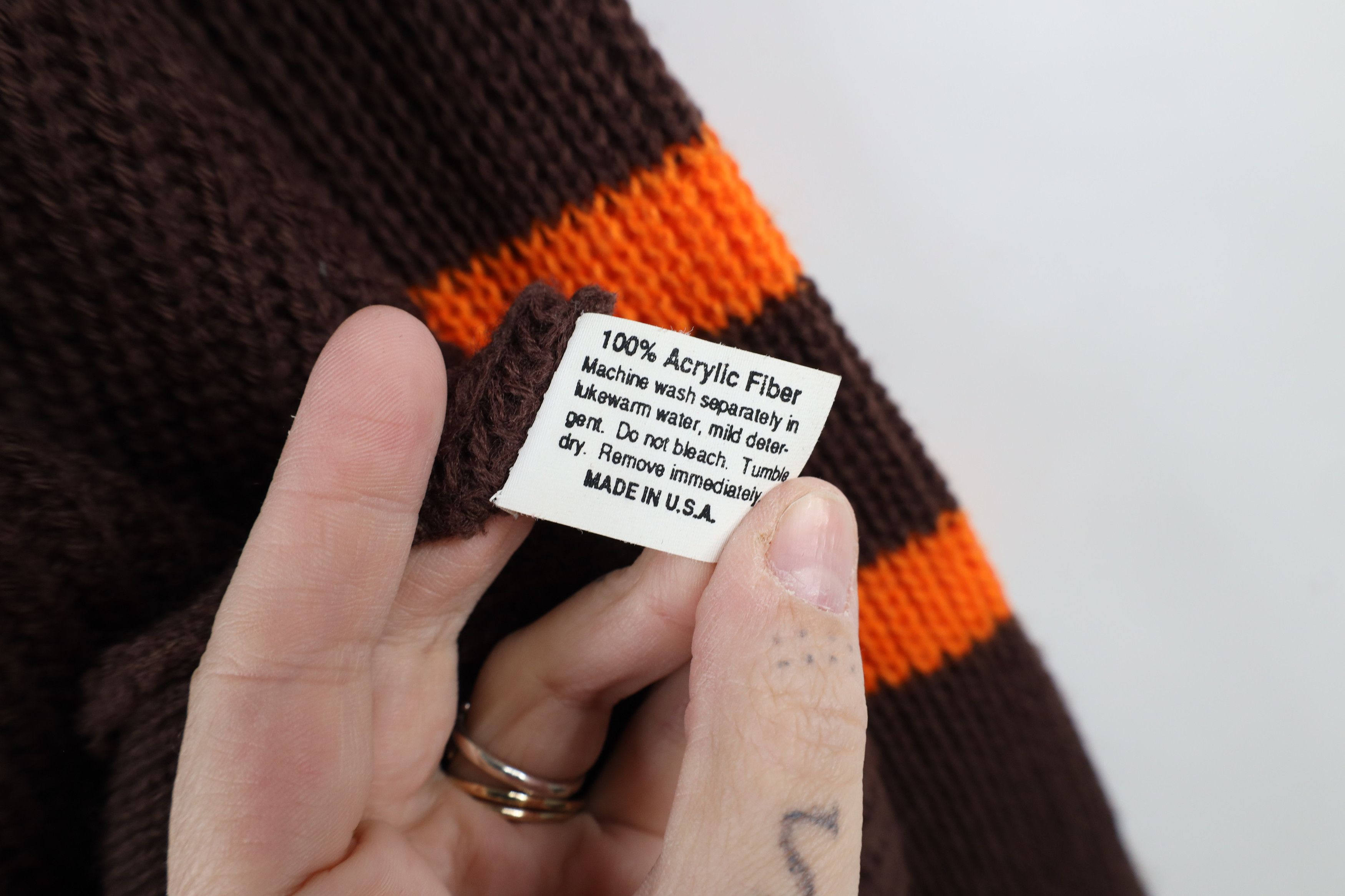 Vintage Vintage 70s 80s Cleveland Browns Football Knit Sweater USA Size US M / EU 48-50 / 2 - 9 Thumbnail
